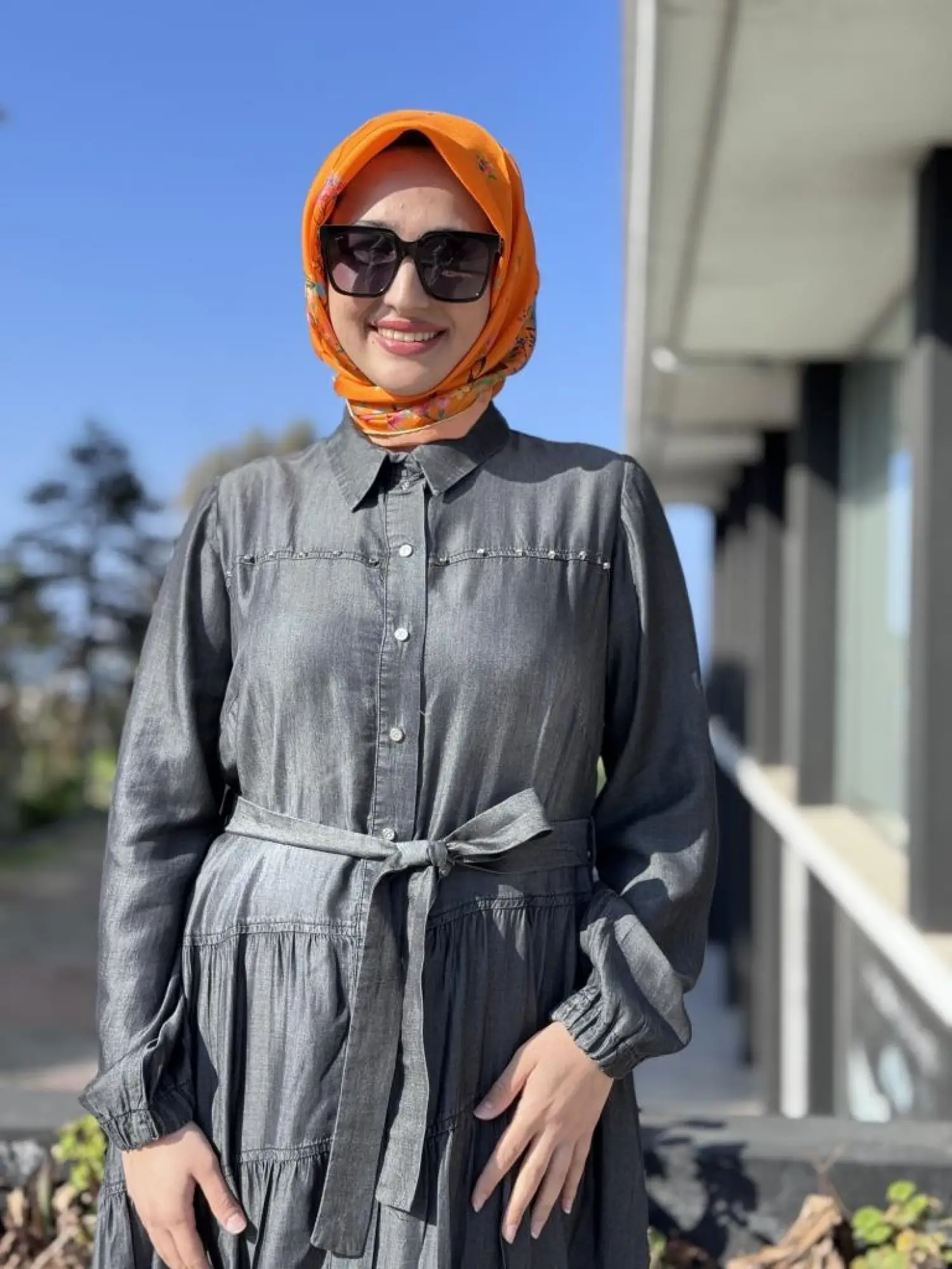 Misswhence Çıtçıtlı Tensel Kot Elbise 37842