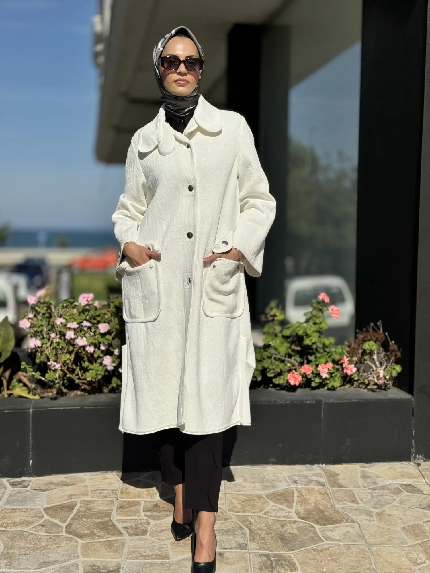 Misswhence Çıtçıtlı Triko Kap 36416