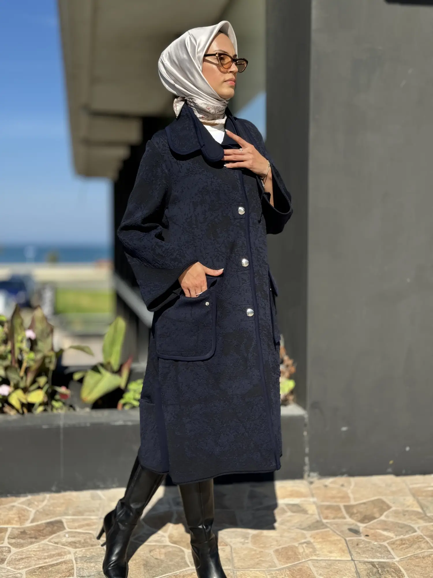 Misswhence Çıtçıtlı Triko Kap 36416