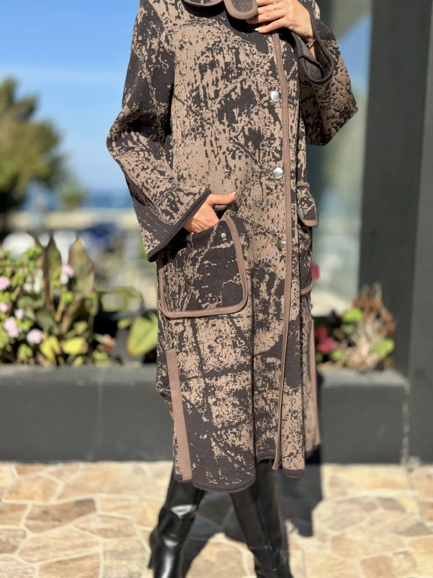 Misswhence Çıtçıtlı Triko Kap 36416