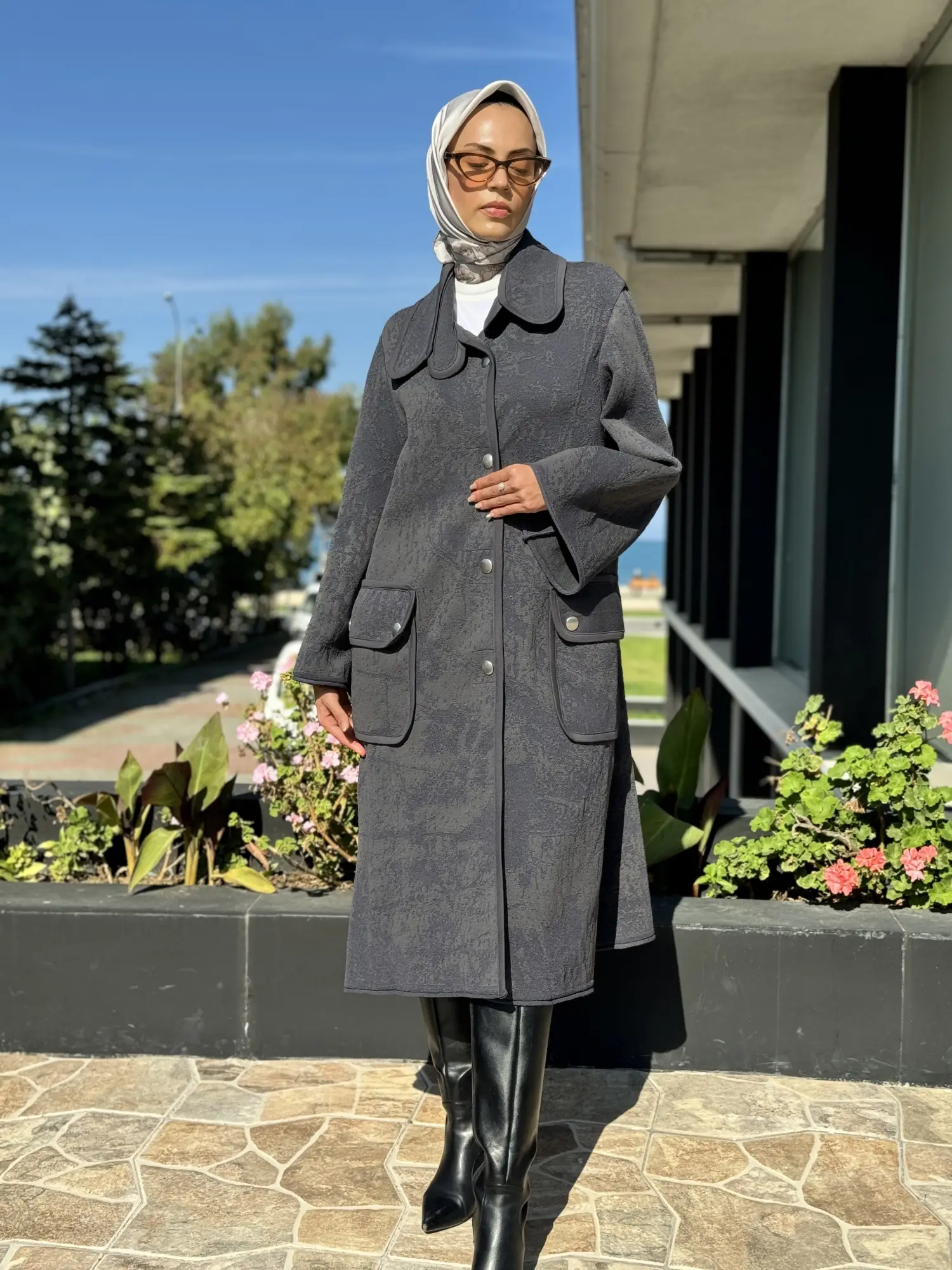 Misswhence Çıtçıtlı Triko Kap 36416