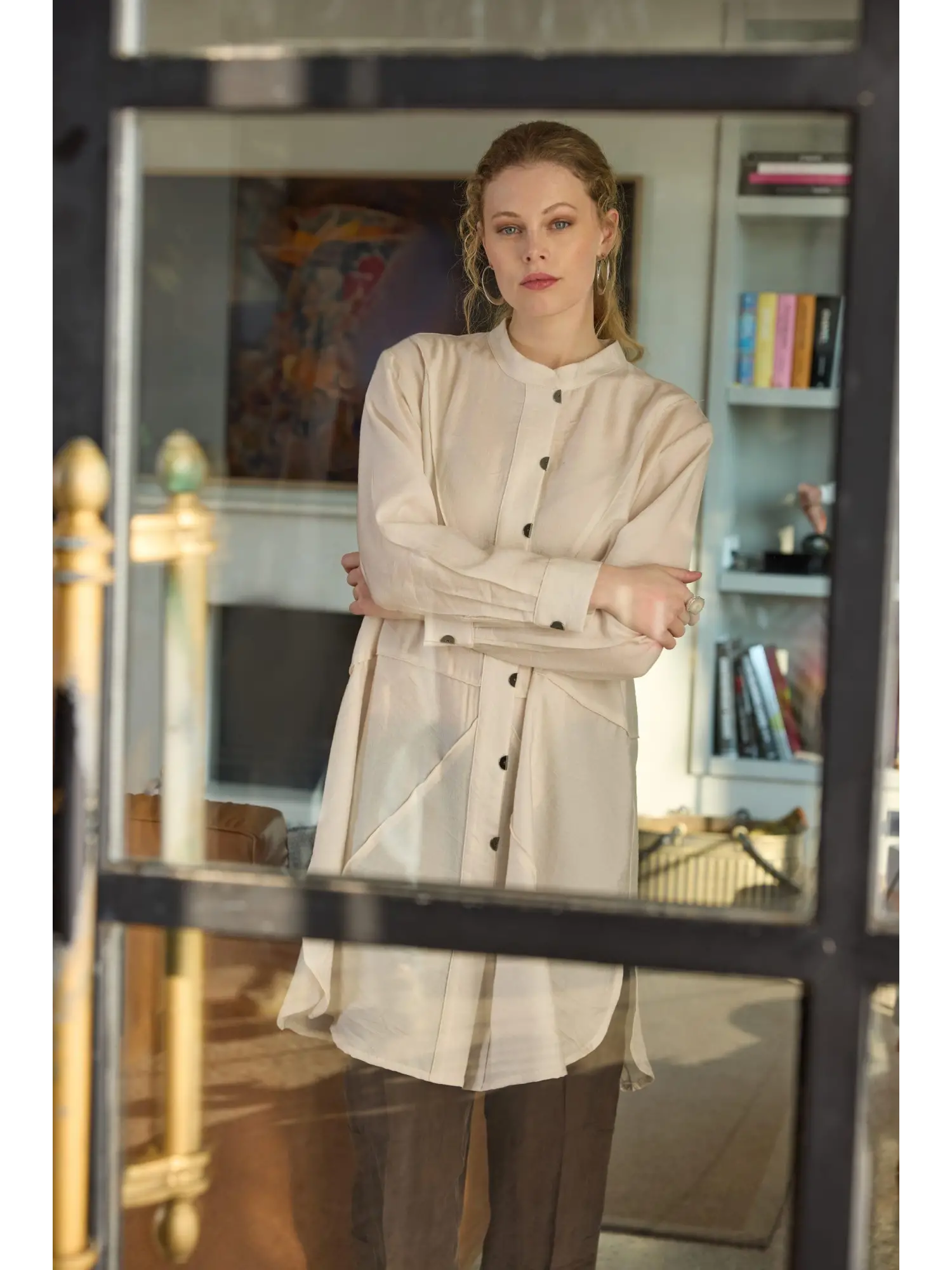 Misswhence Çıtçıtlı Viscon Gömlek 35311