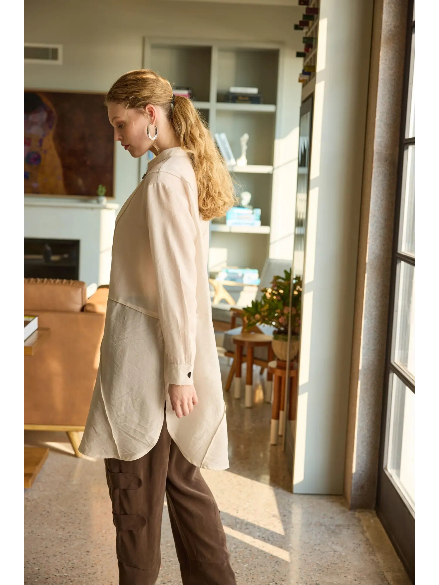 Misswhence Çıtçıtlı Viscon Gömlek 35311