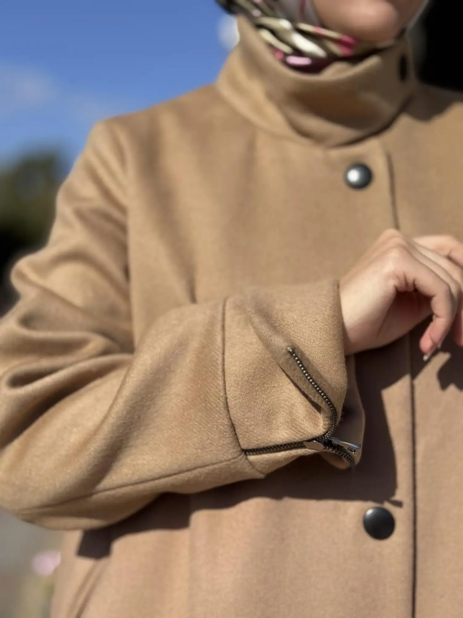 Misswhence Çıtçıtlı Yün/Kaşmir Pardesü 38504