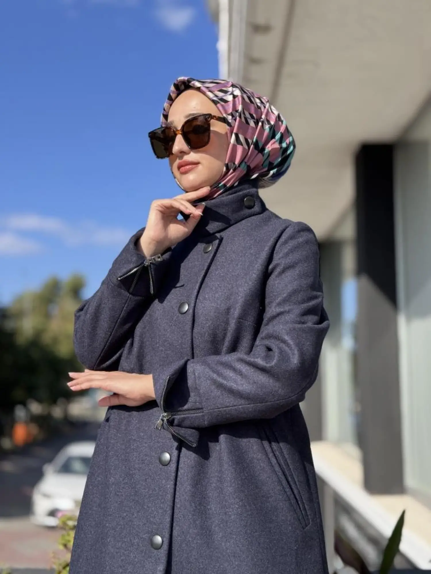 Misswhence Çıtçıtlı Yün/Kaşmir Pardesü 38504