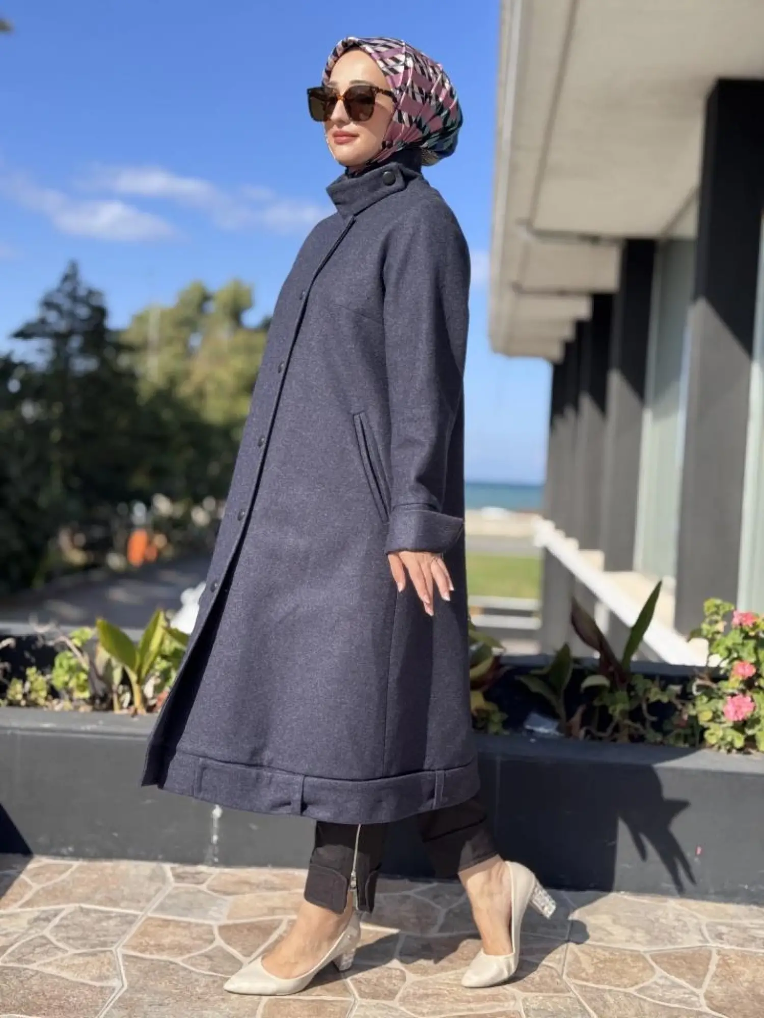 Misswhence Çıtçıtlı Yün/Kaşmir Pardesü 38504