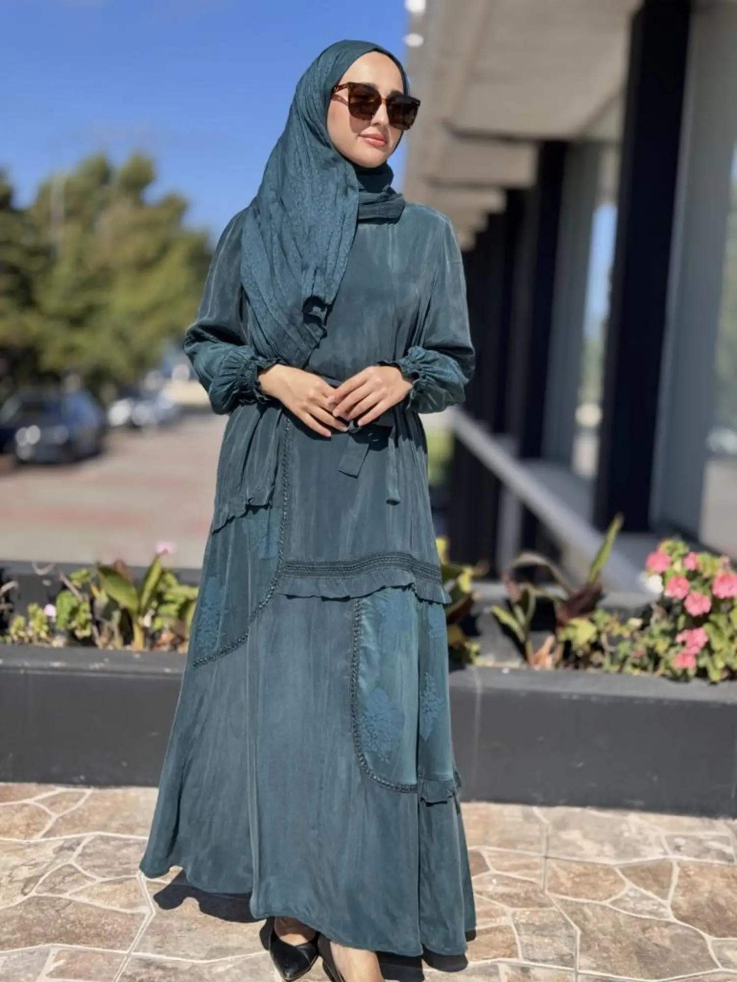 Misswhence Cupra İpek Elbise 38818