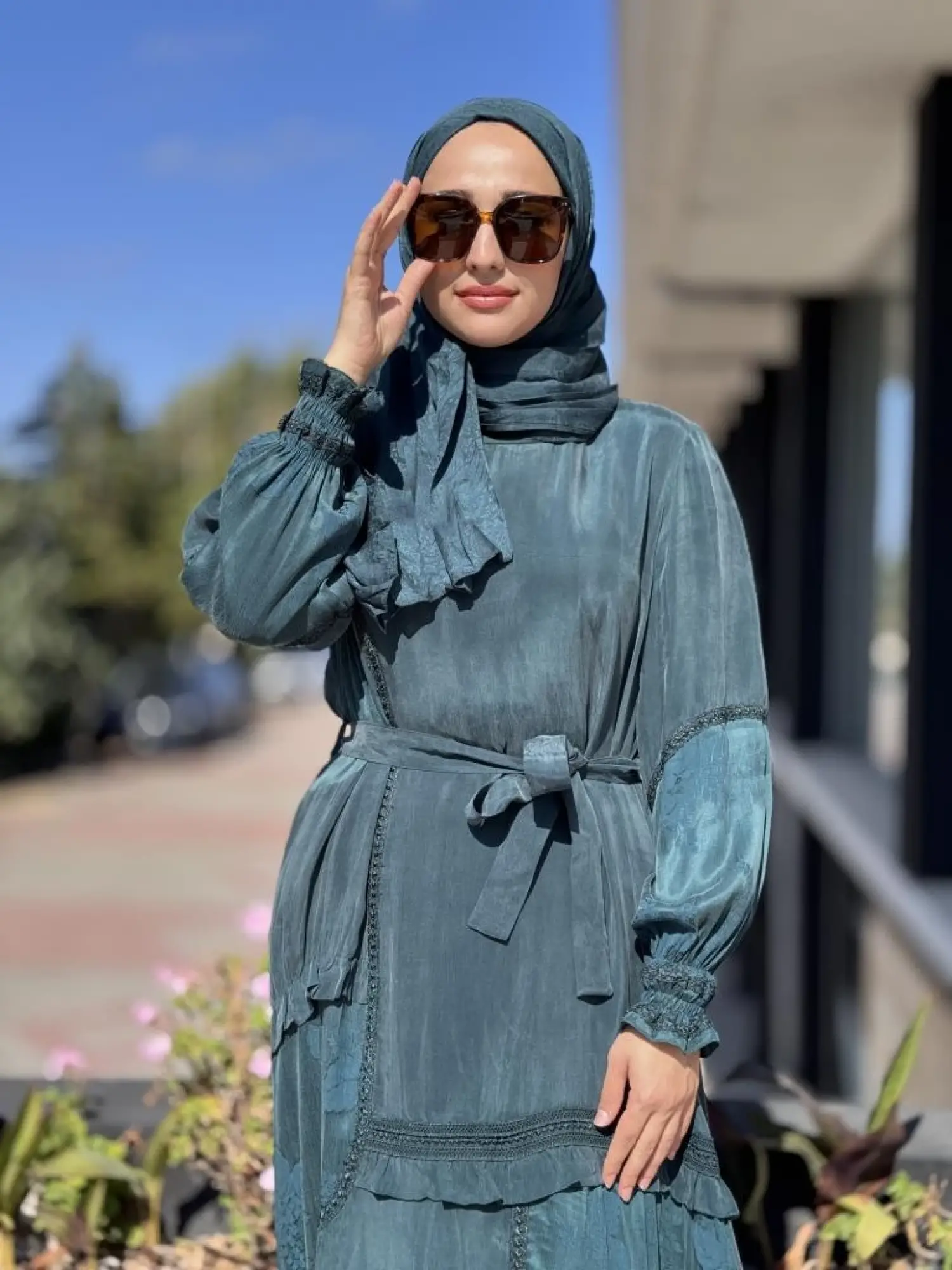 Misswhence Cupra İpek Elbise 38818