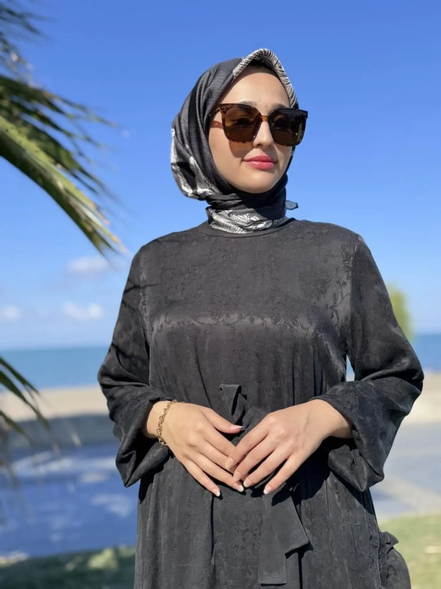 Misswhence Dantel Detaylı Cupra İpek Elbise 38806