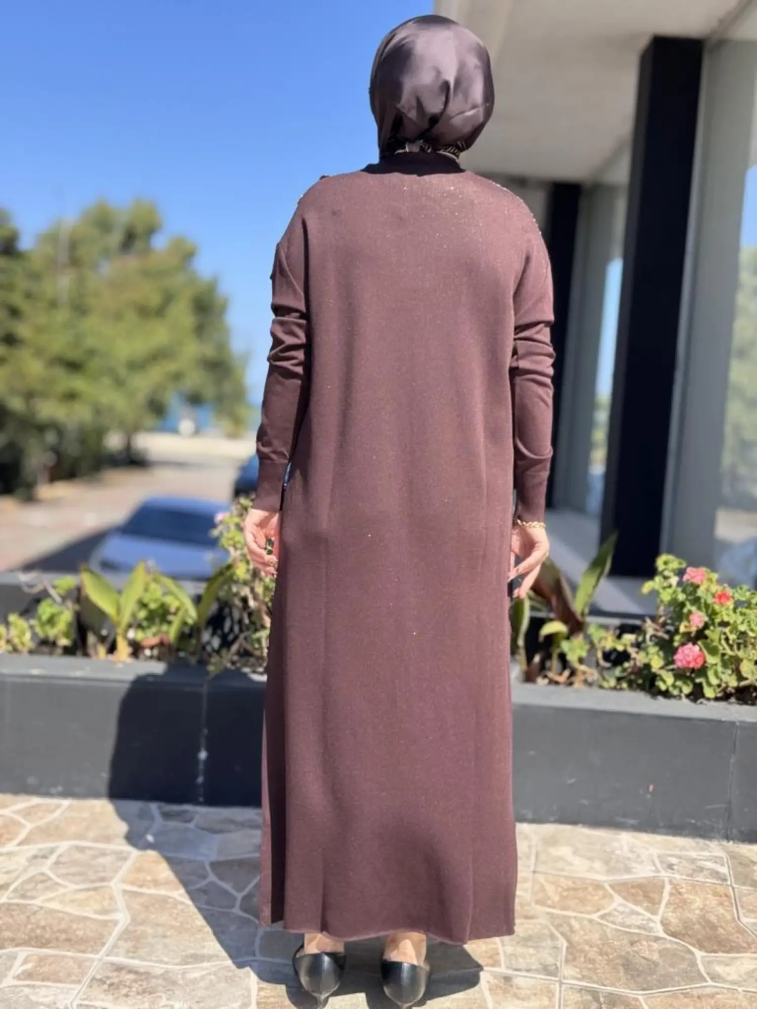 Misswhence Desenli Triko Elbise MİSS272