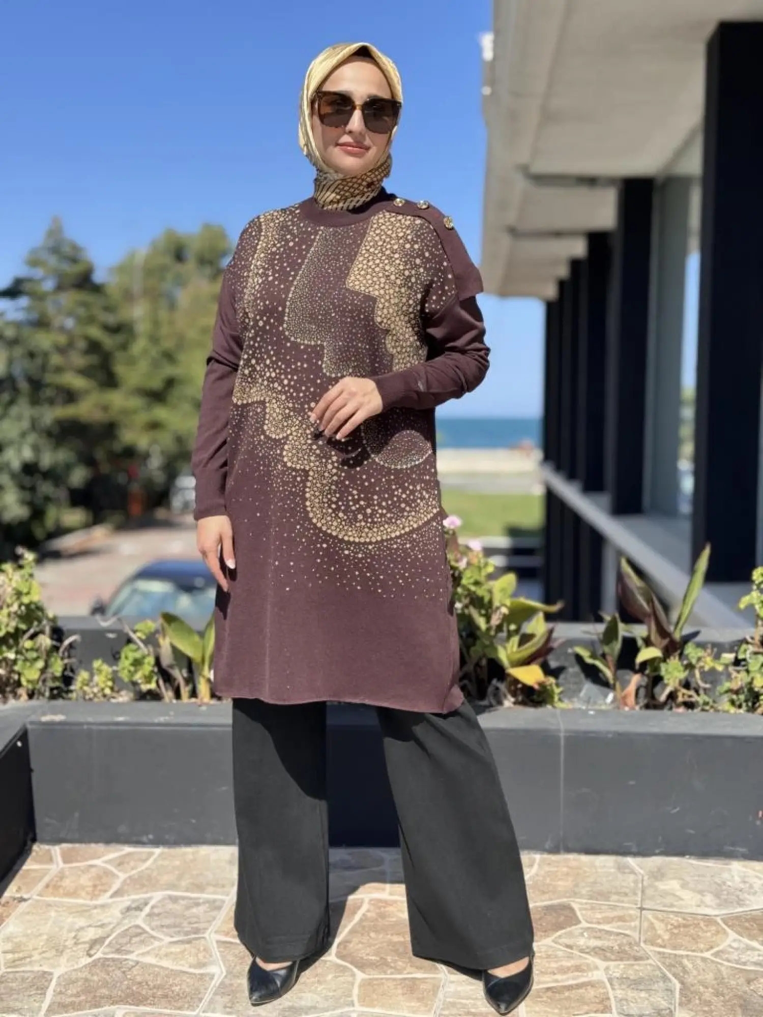 Misswhence Desenli Triko Tunik MİSS271