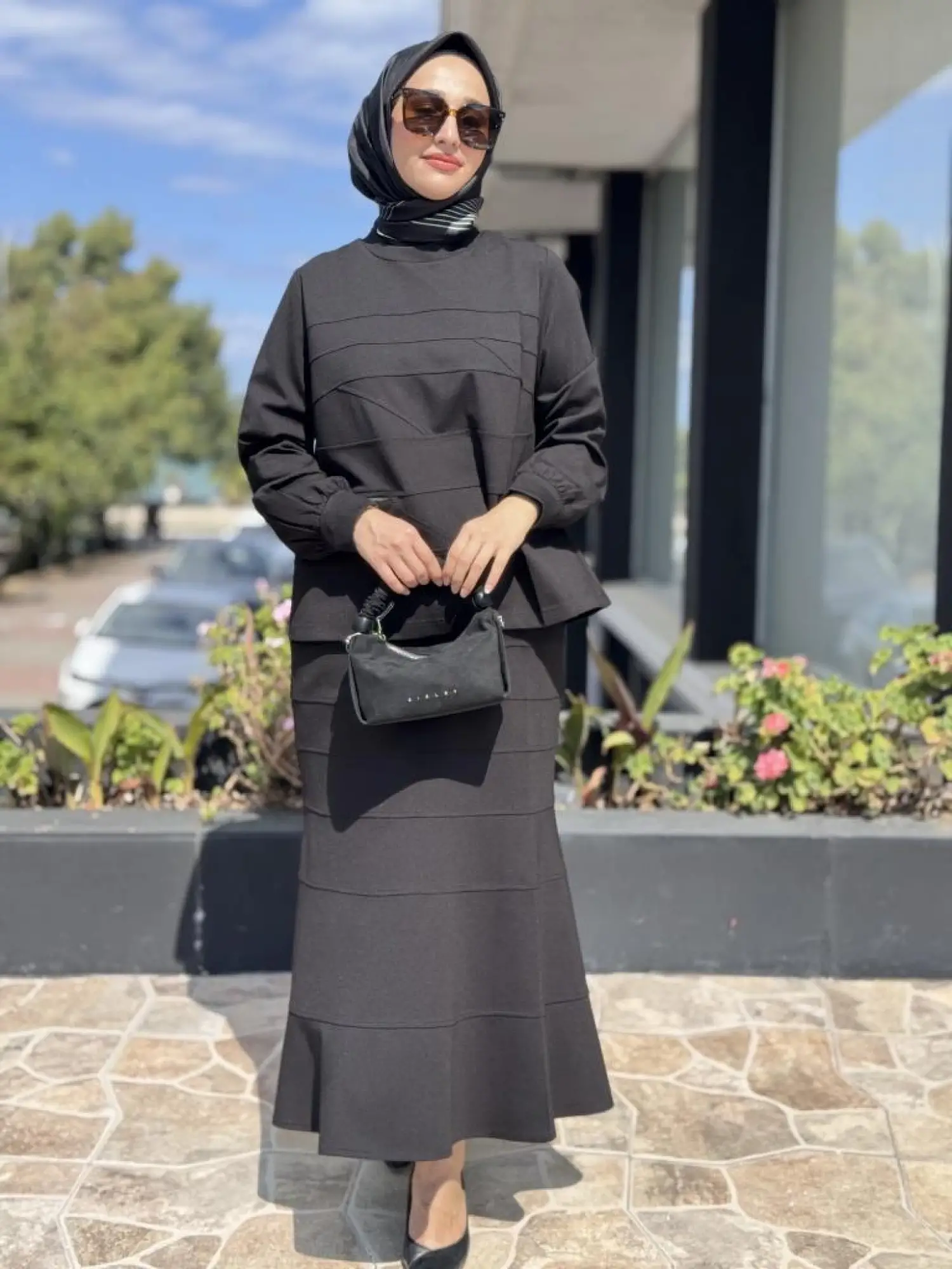 Misswhence Dikiş Detaylı Etek Bluz Takım 38006