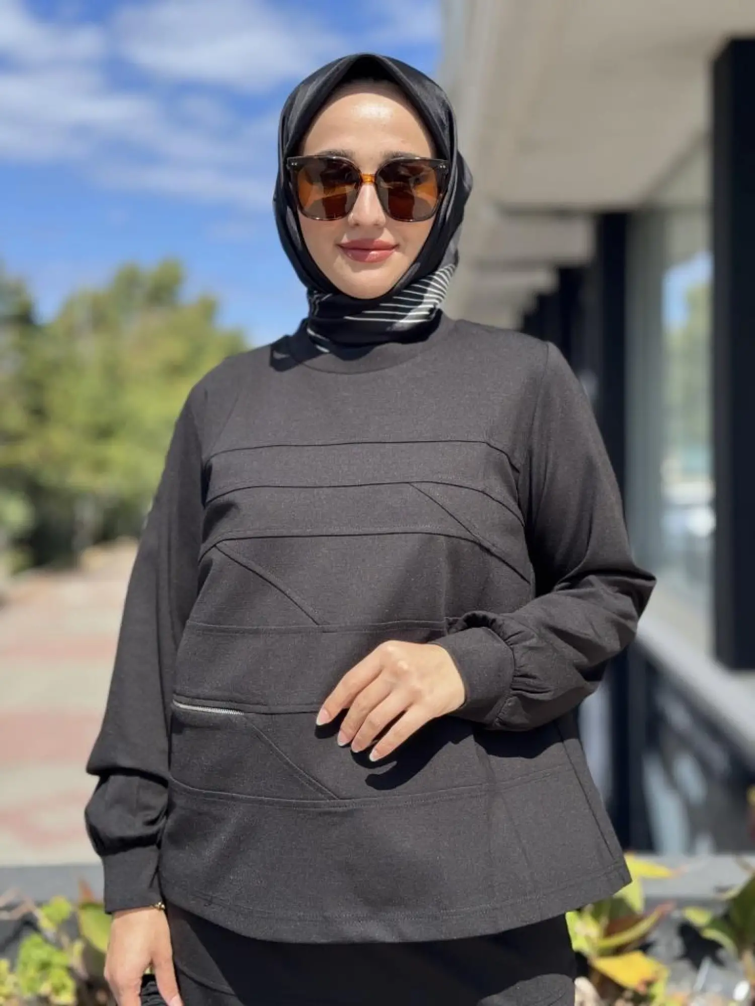 Misswhence Dikiş Detaylı Etek Bluz Takım 38006