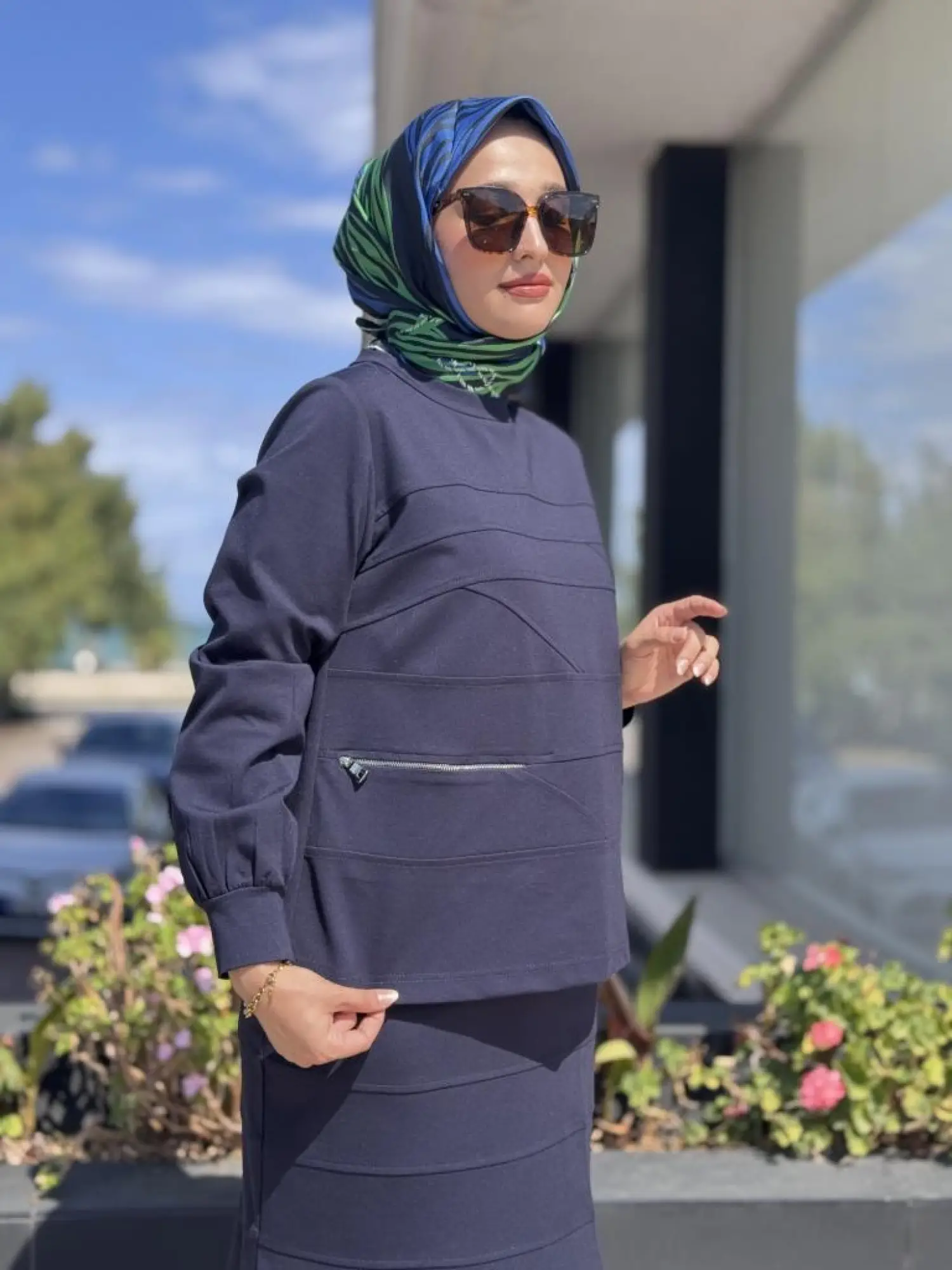 Misswhence Dikiş Detaylı Etek Bluz Takım 38006