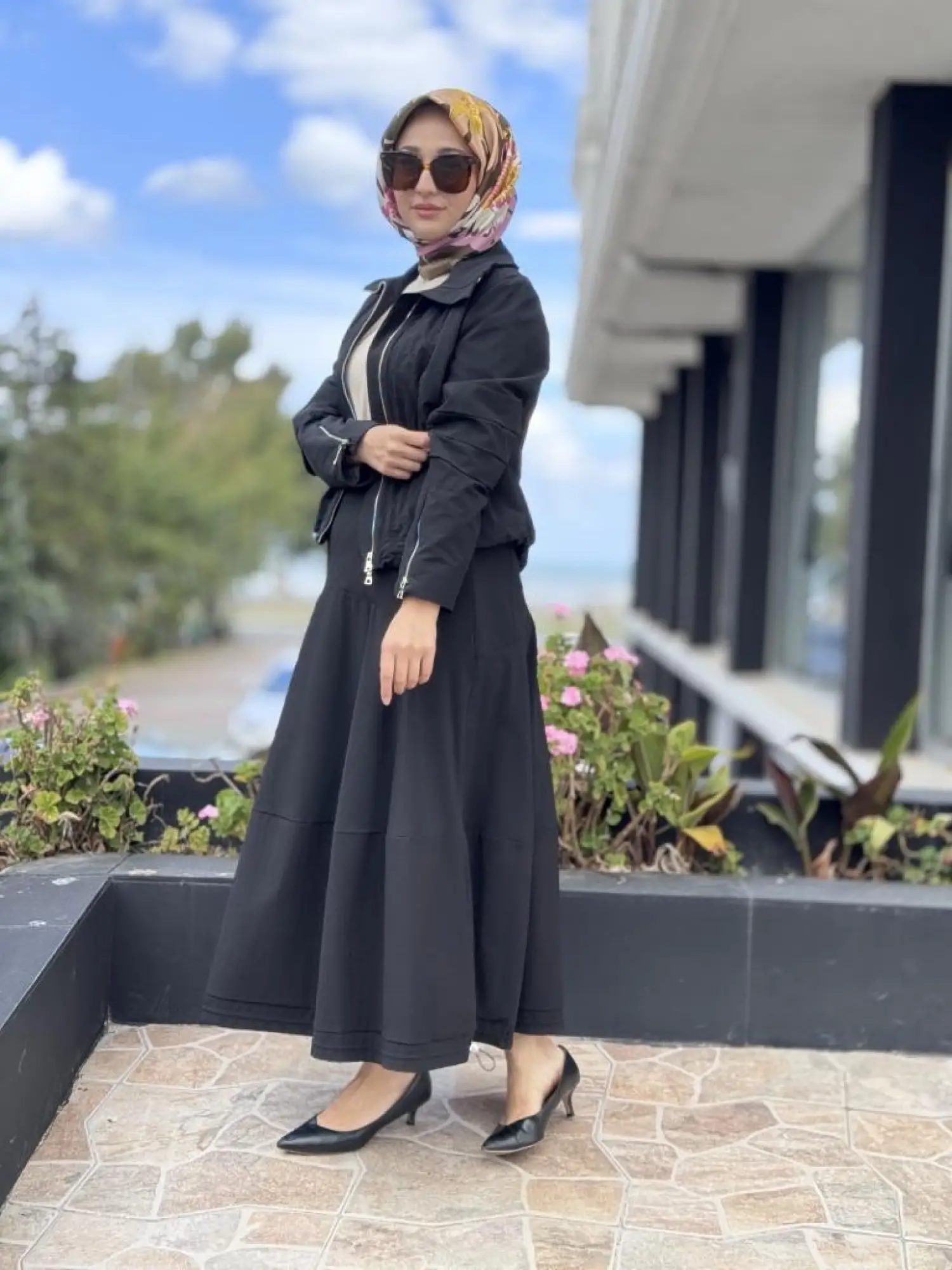 Misswhence Dikiş ve Büzgü Detaylı Ceket Etek Takım 38208