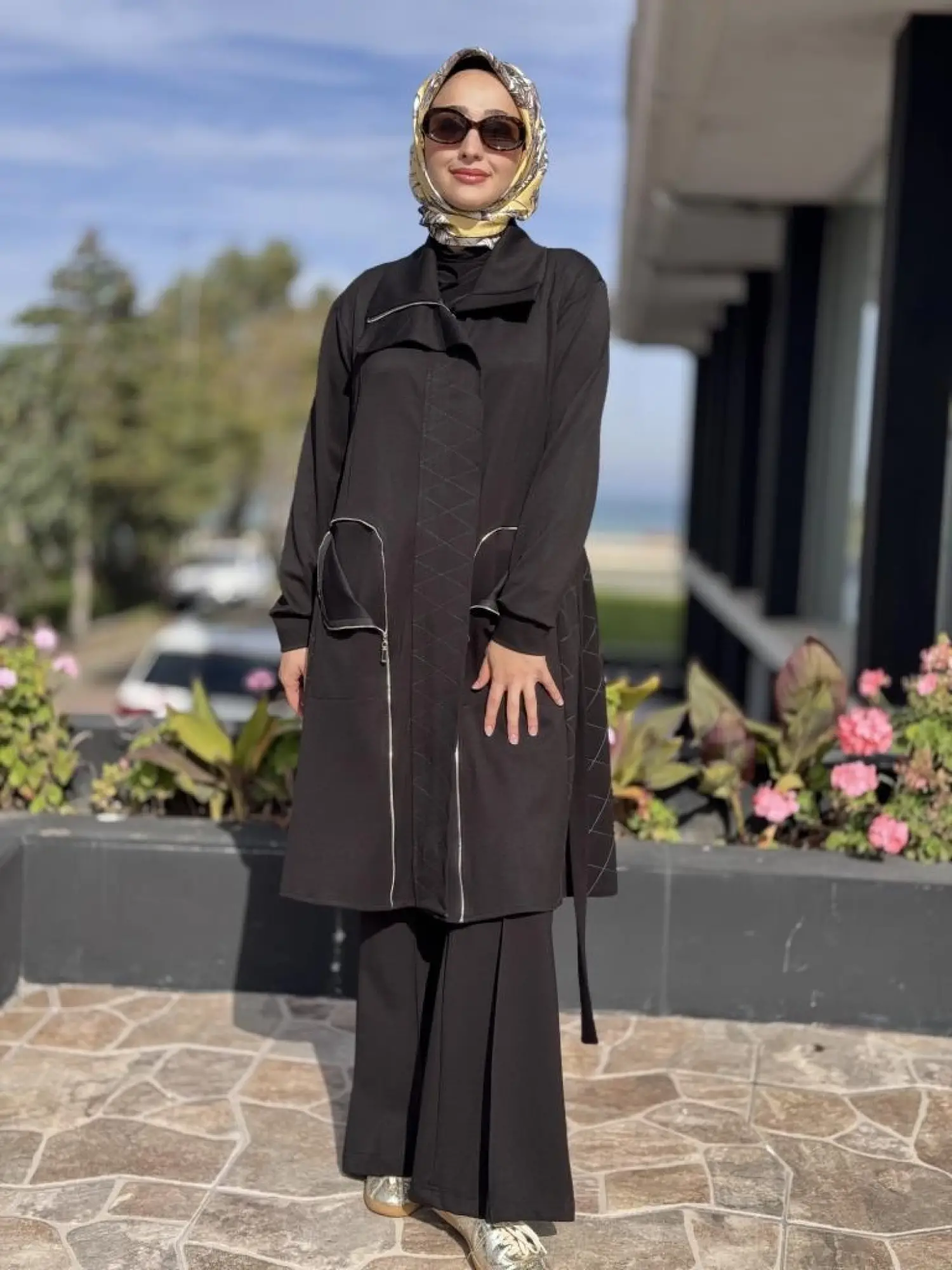 Misswhence Dikiş ve Fermur Detaylı Örme Kap 38405