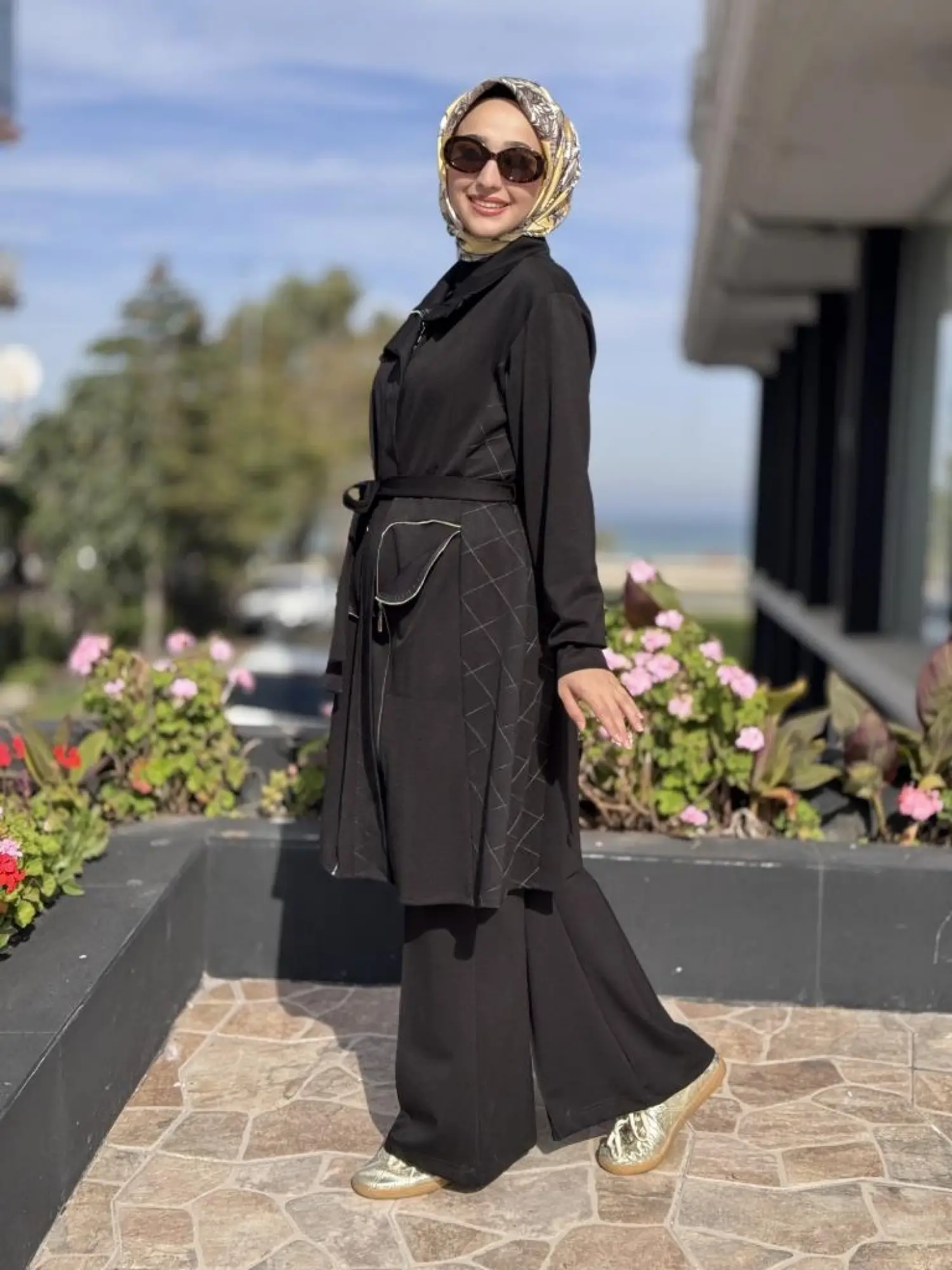 Misswhence Dikiş ve Fermur Detaylı Örme Kap 38405