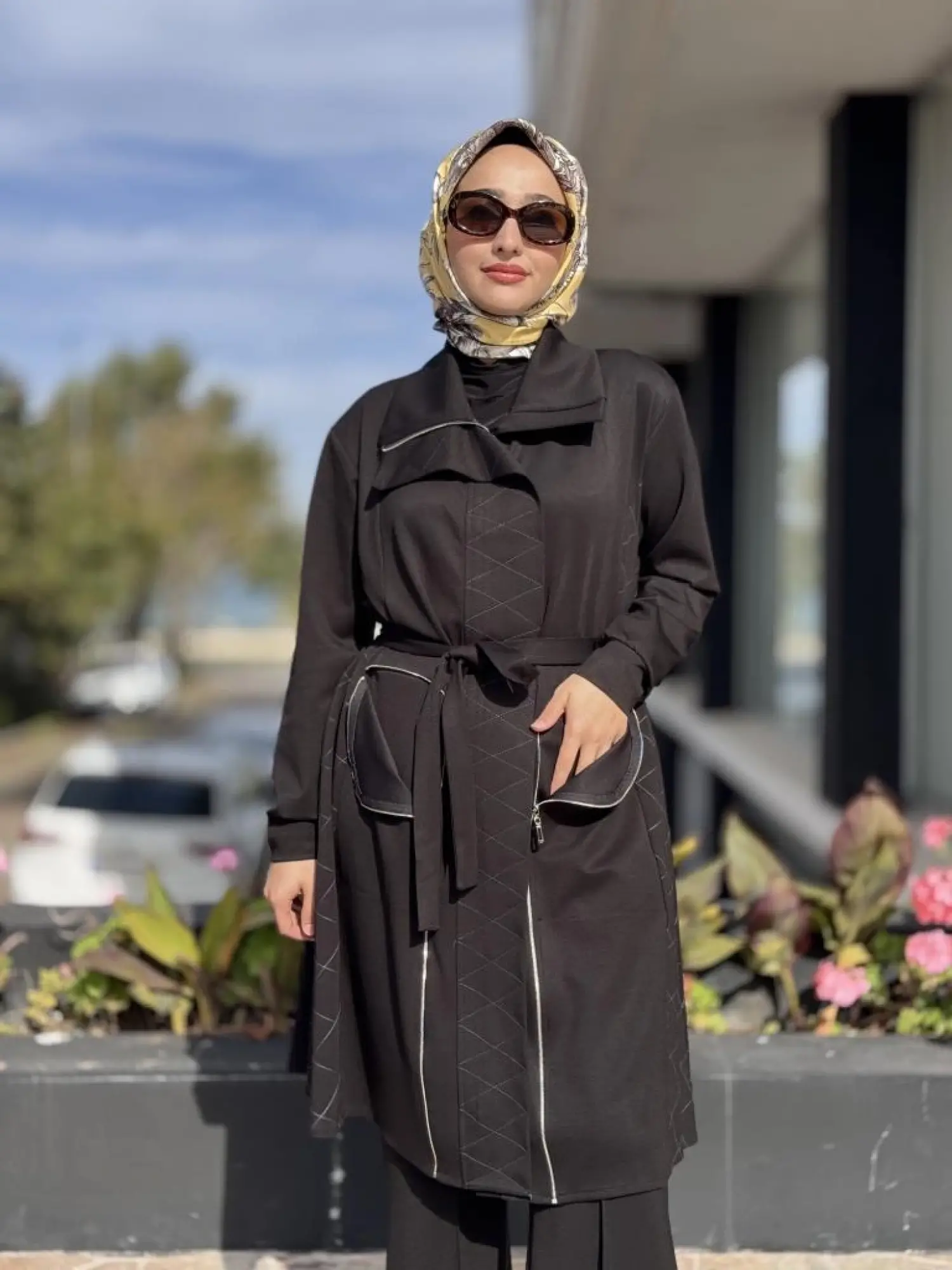 Misswhence Dikiş ve Fermur Detaylı Örme Kap 38405