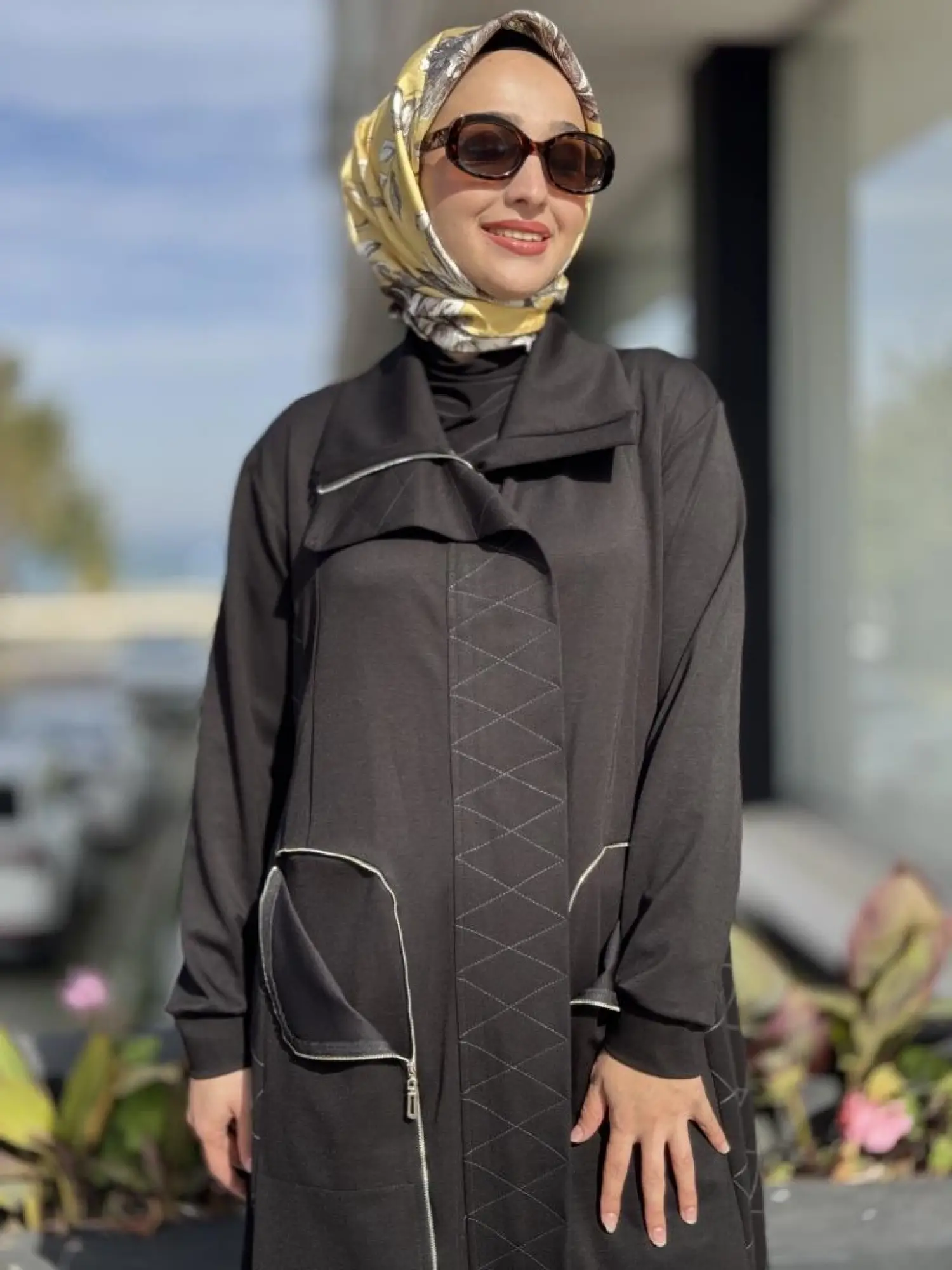 Misswhence Dikiş ve Fermur Detaylı Örme Kap 38405