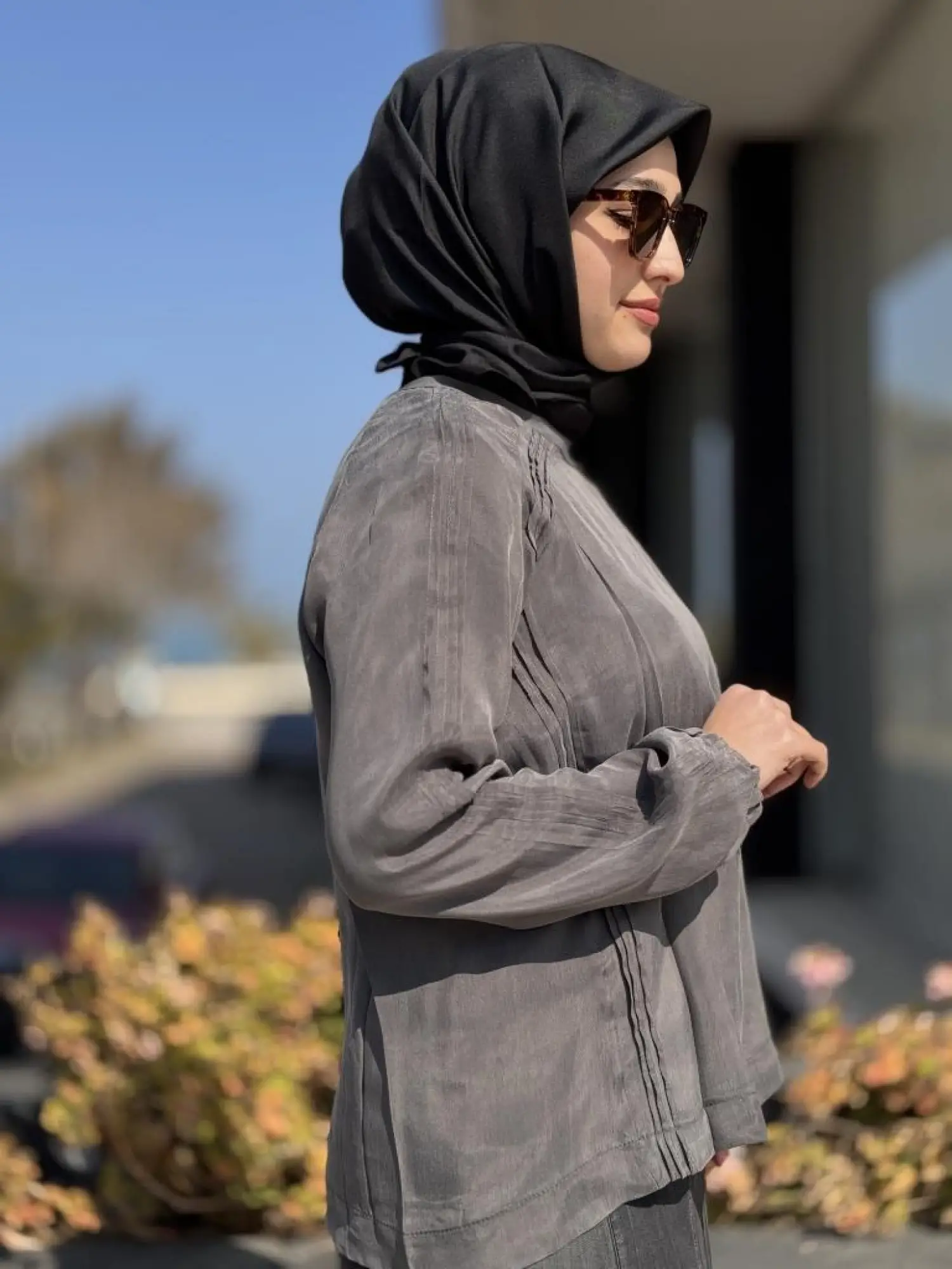 Misswhence Drape Detaylı Basic Bluz 37004