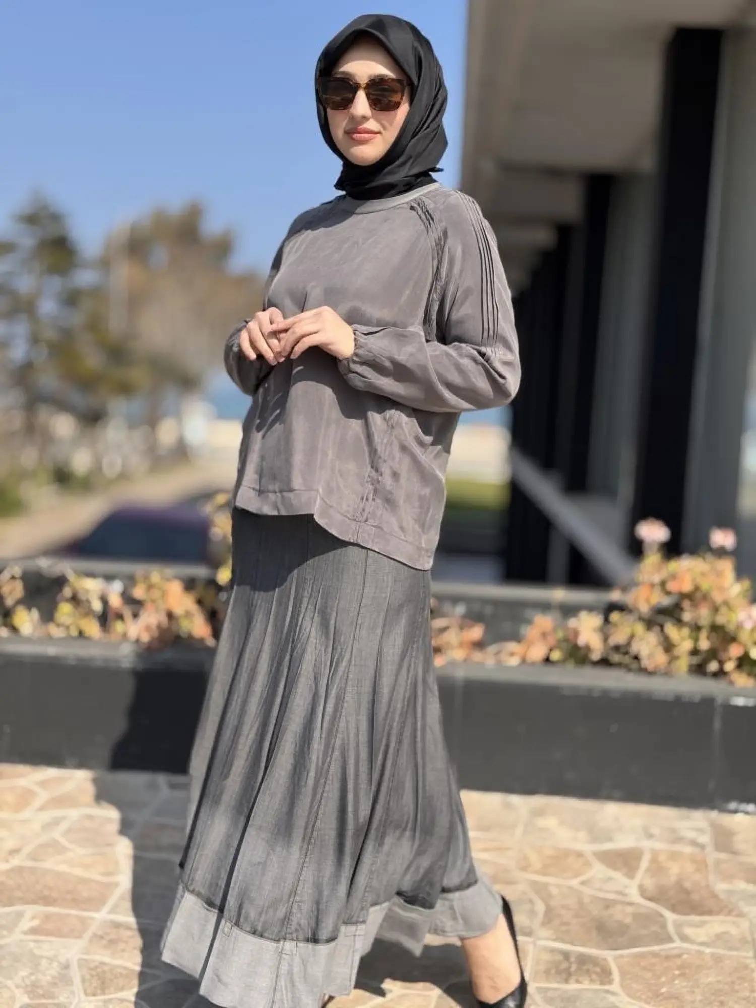 Misswhence Drape Detaylı Basic Bluz 37004