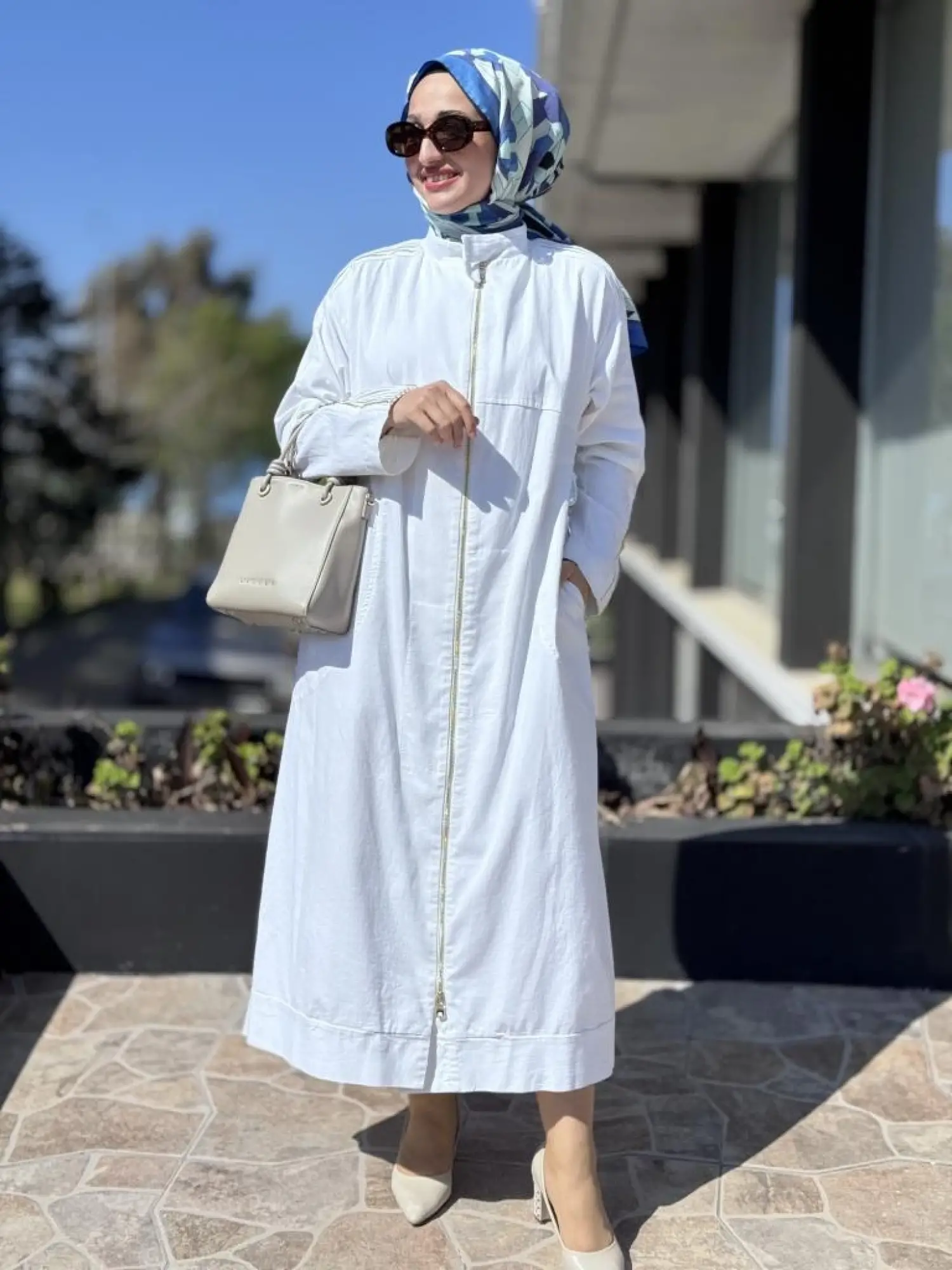 Misswhence Drape Detaylı Fermuarlı Kot Pardesü 37507