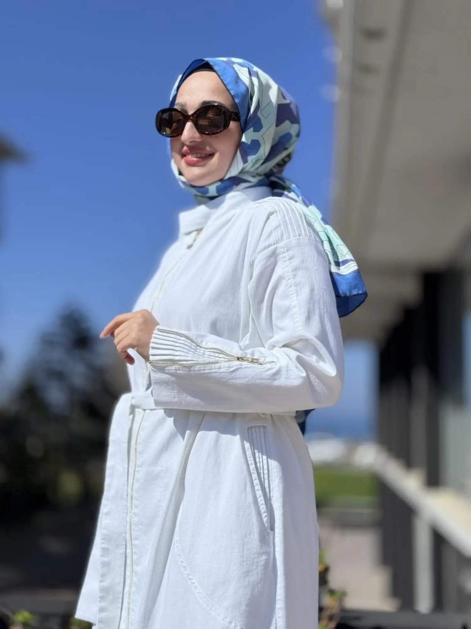 Misswhence Drape Detaylı Fermuarlı Kot Pardesü 37507