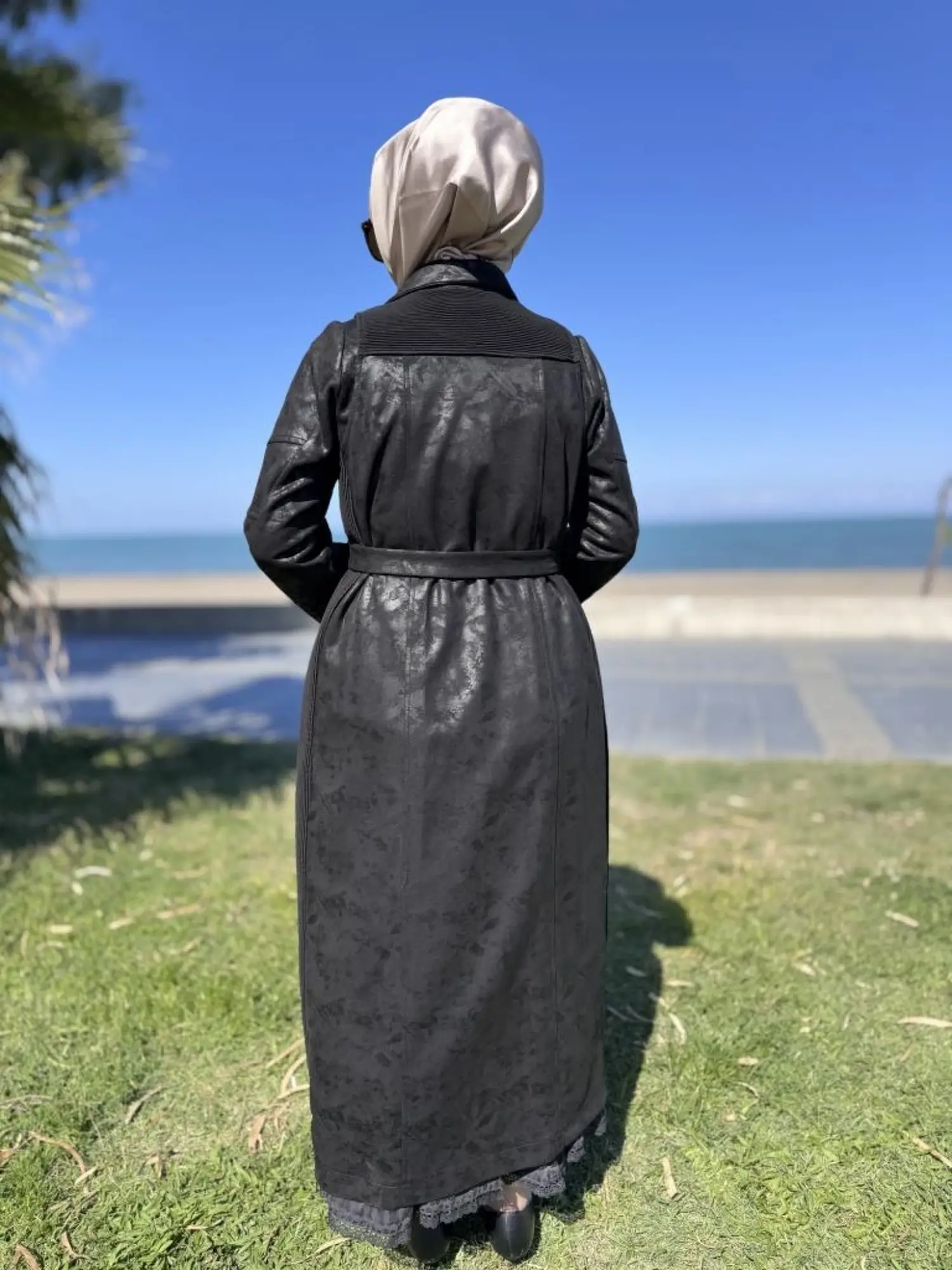 Misswhence Drape Detaylı Nubuk Pardesü 38502