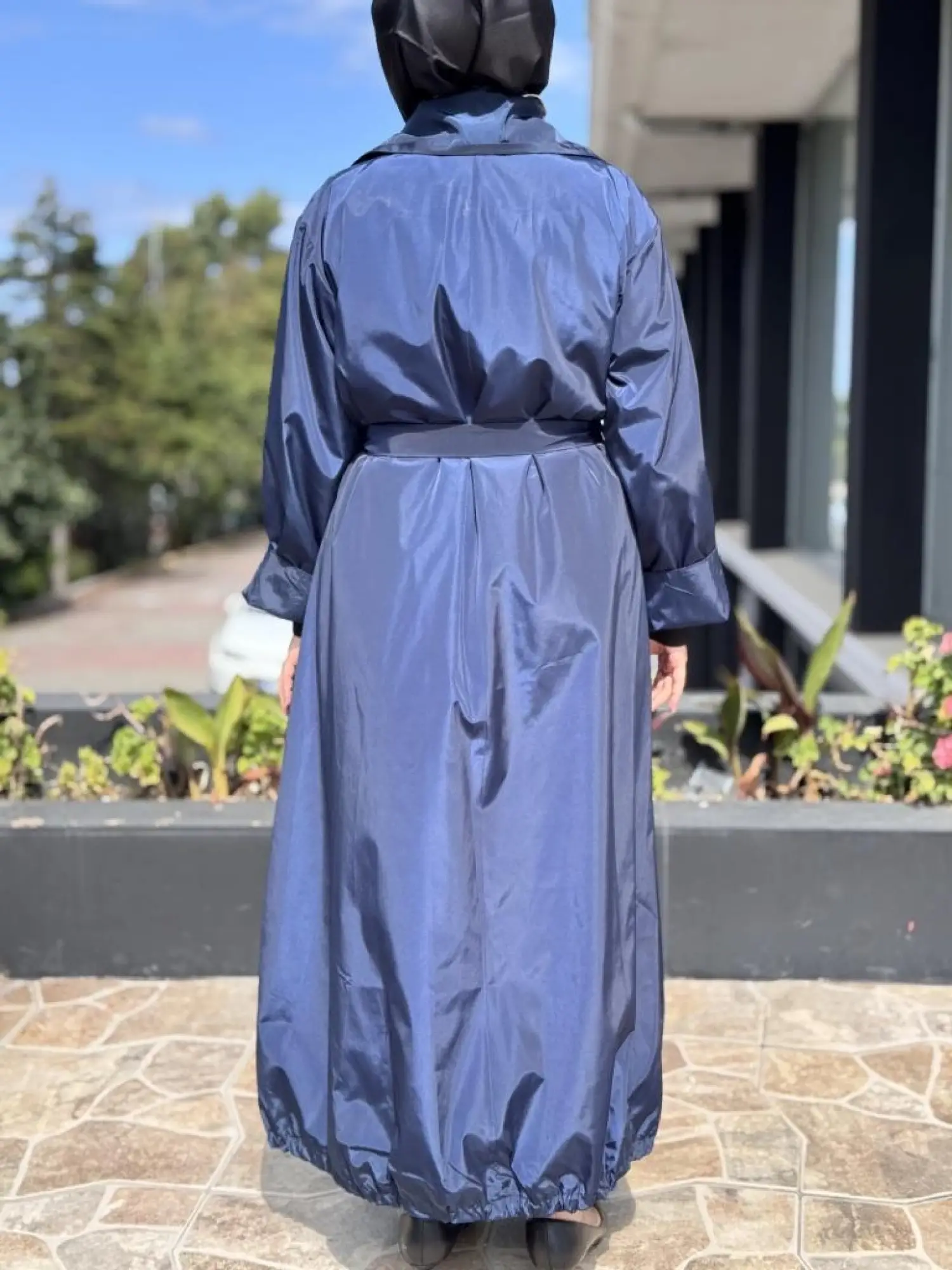 Misswhence Drape ve Fermuar Detaylı Pardesü 38506