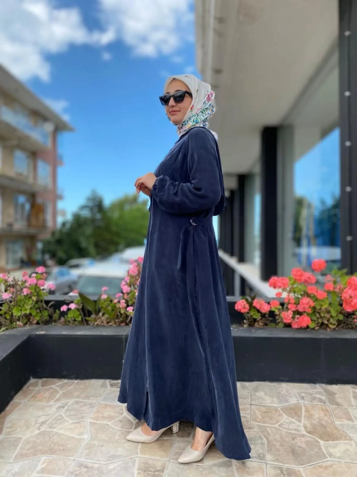 Misswhence Drape ve Yan Kemer Detaylı Cupra İpek Pardesü 37513