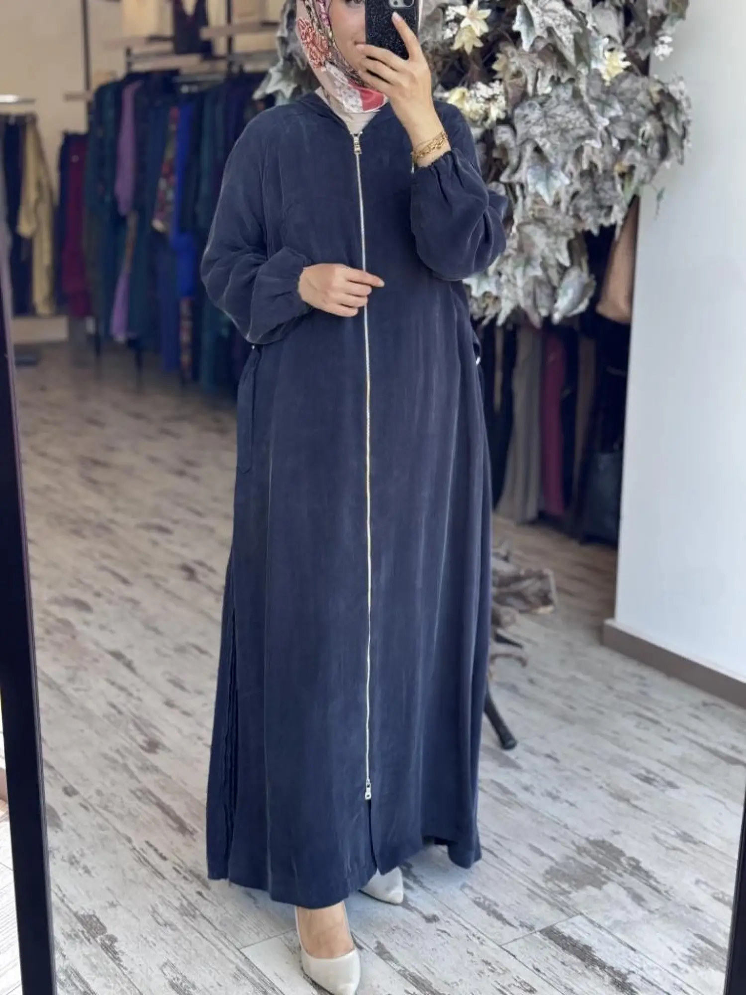 Misswhence Drape ve Yan Kemer Detaylı Cupra İpek Pardesü 37513