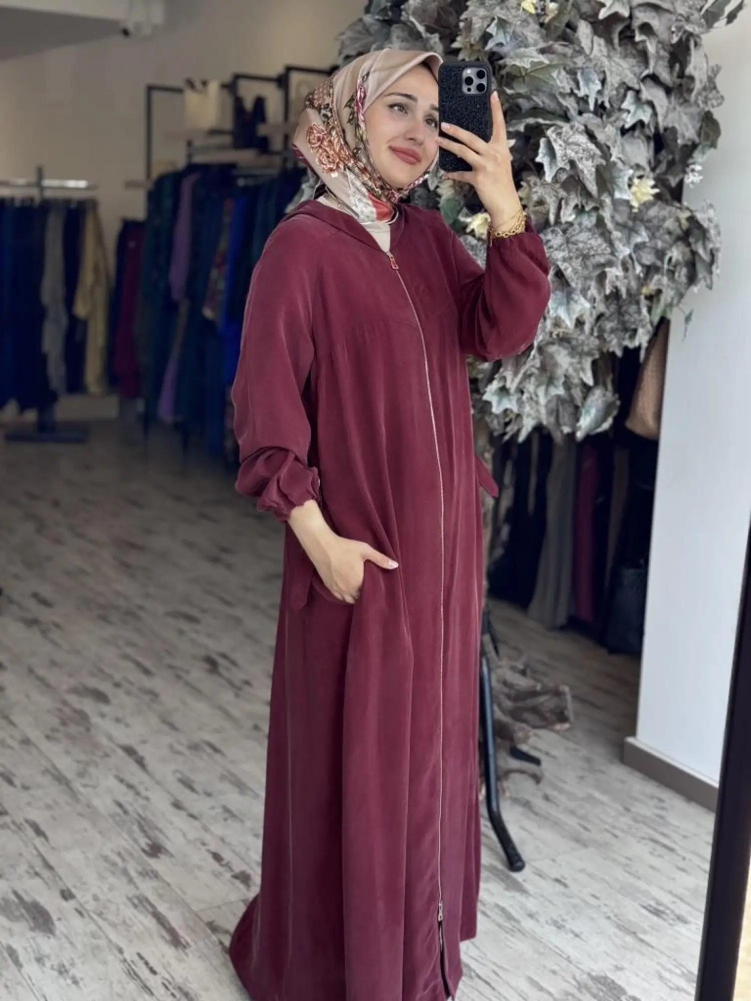 Misswhence Drape ve Yan Kemer Detaylı Cupra İpek Pardesü 37513