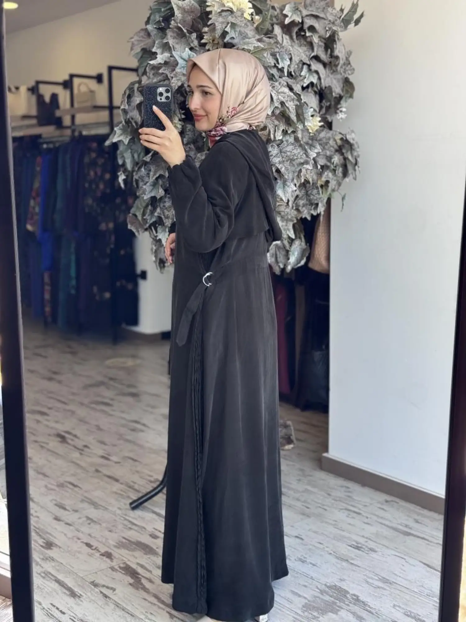 Misswhence Drape ve Yan Kemer Detaylı Cupra İpek Pardesü 37513