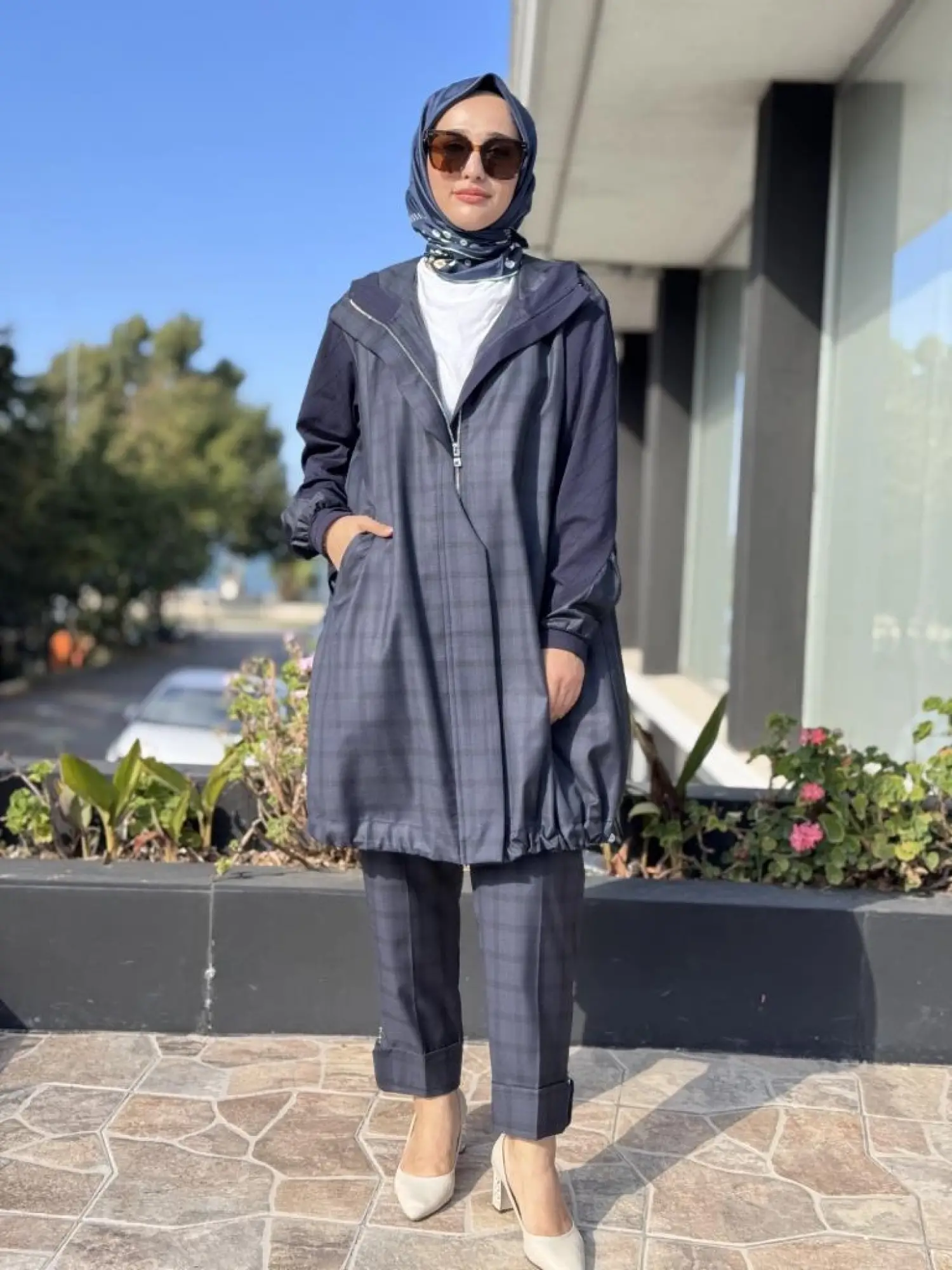 Misswhence Ekose Desenli Kap Pantolon Takım 38203