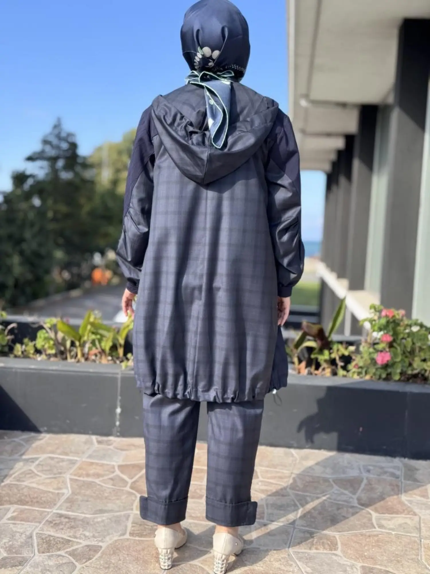 Misswhence Ekose Desenli Kap Pantolon Takım 38203