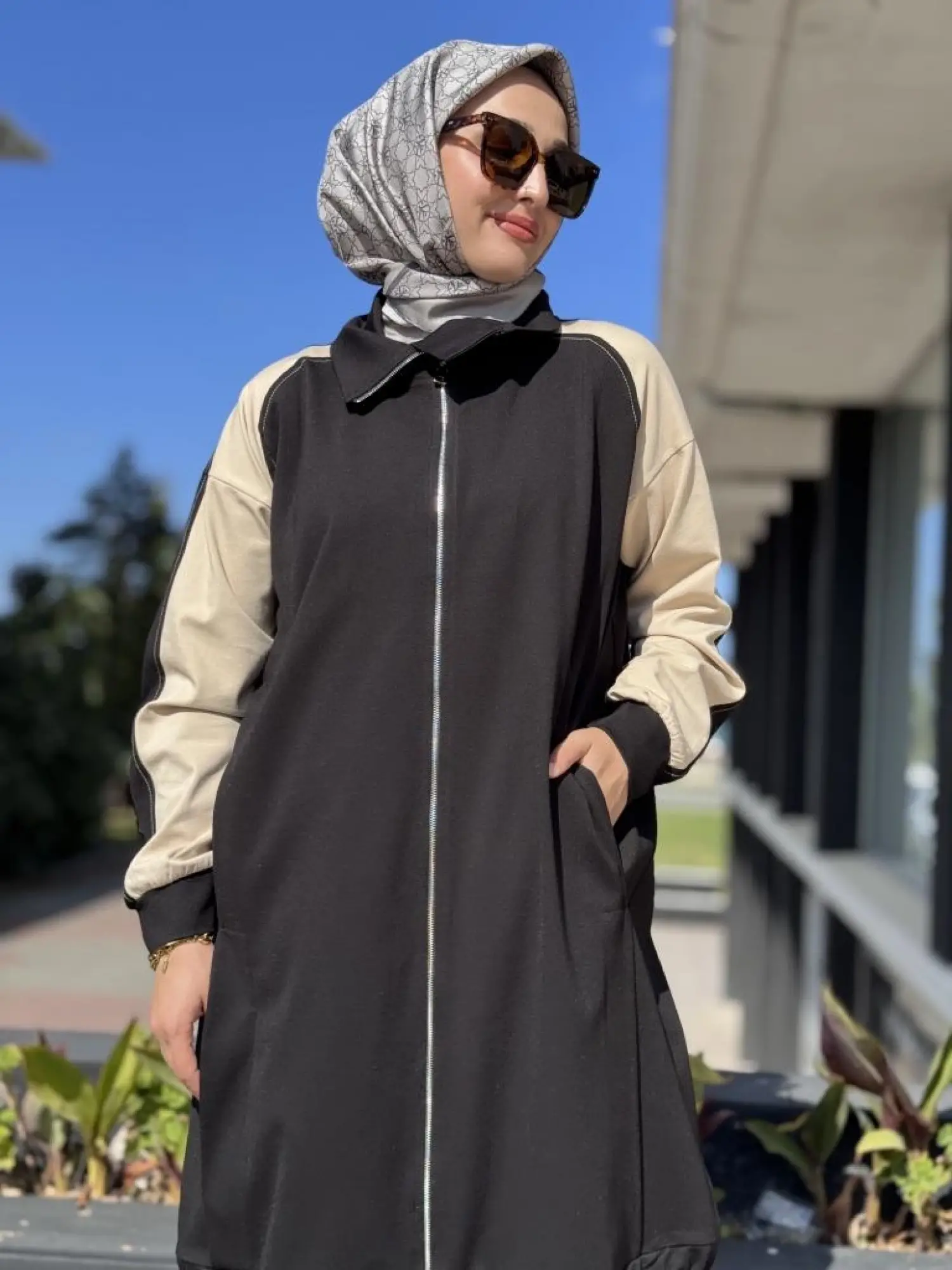 Misswhence Etek Ucu Lastikli Fermuarlı Kap 38400