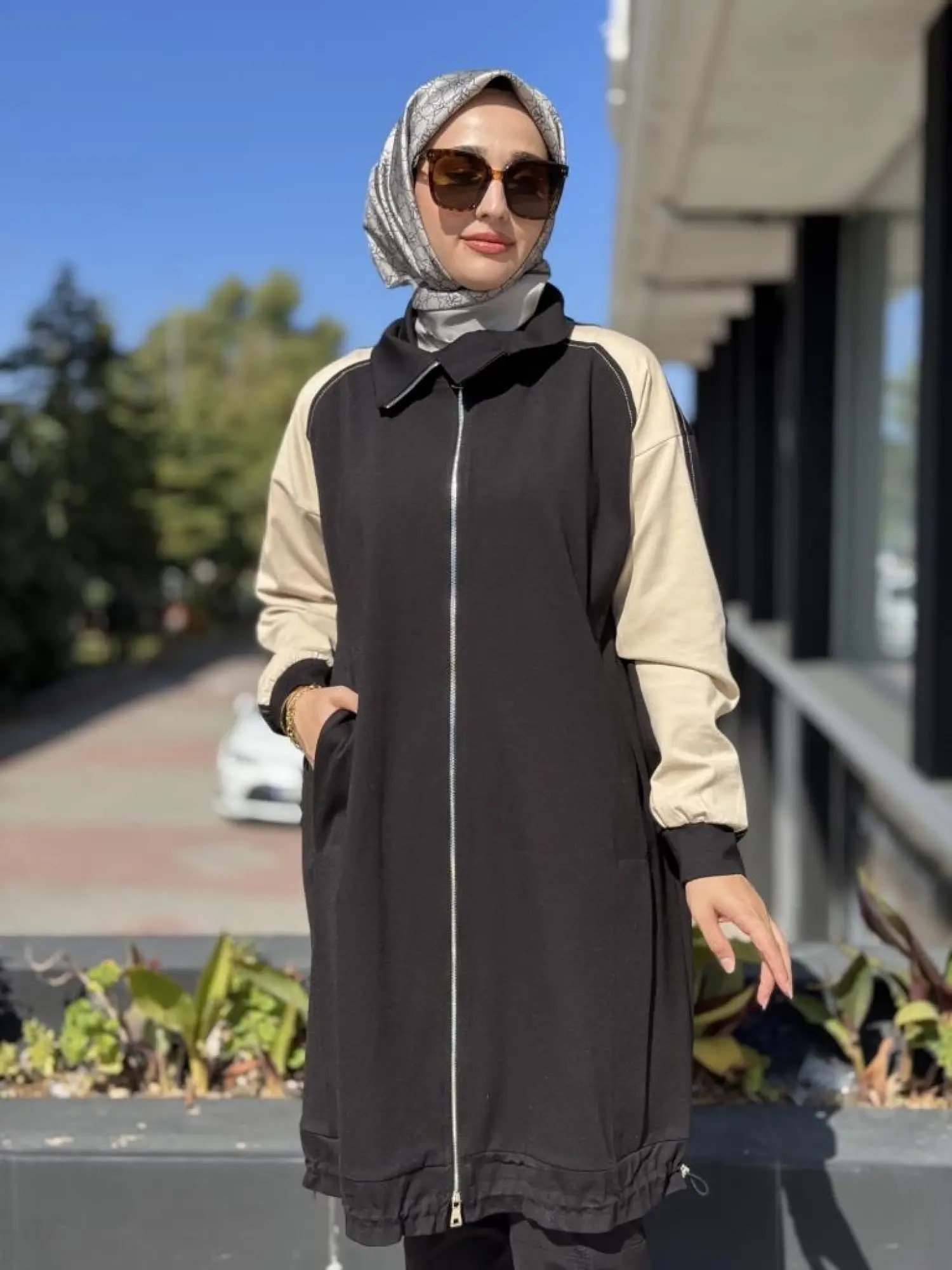 Misswhence Etek Ucu Lastikli Fermuarlı Kap 38400