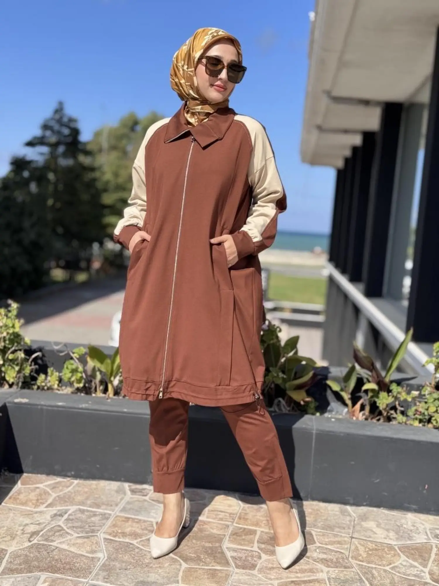 Misswhence Etek Ucu Lastikli Fermuarlı Kap 38400