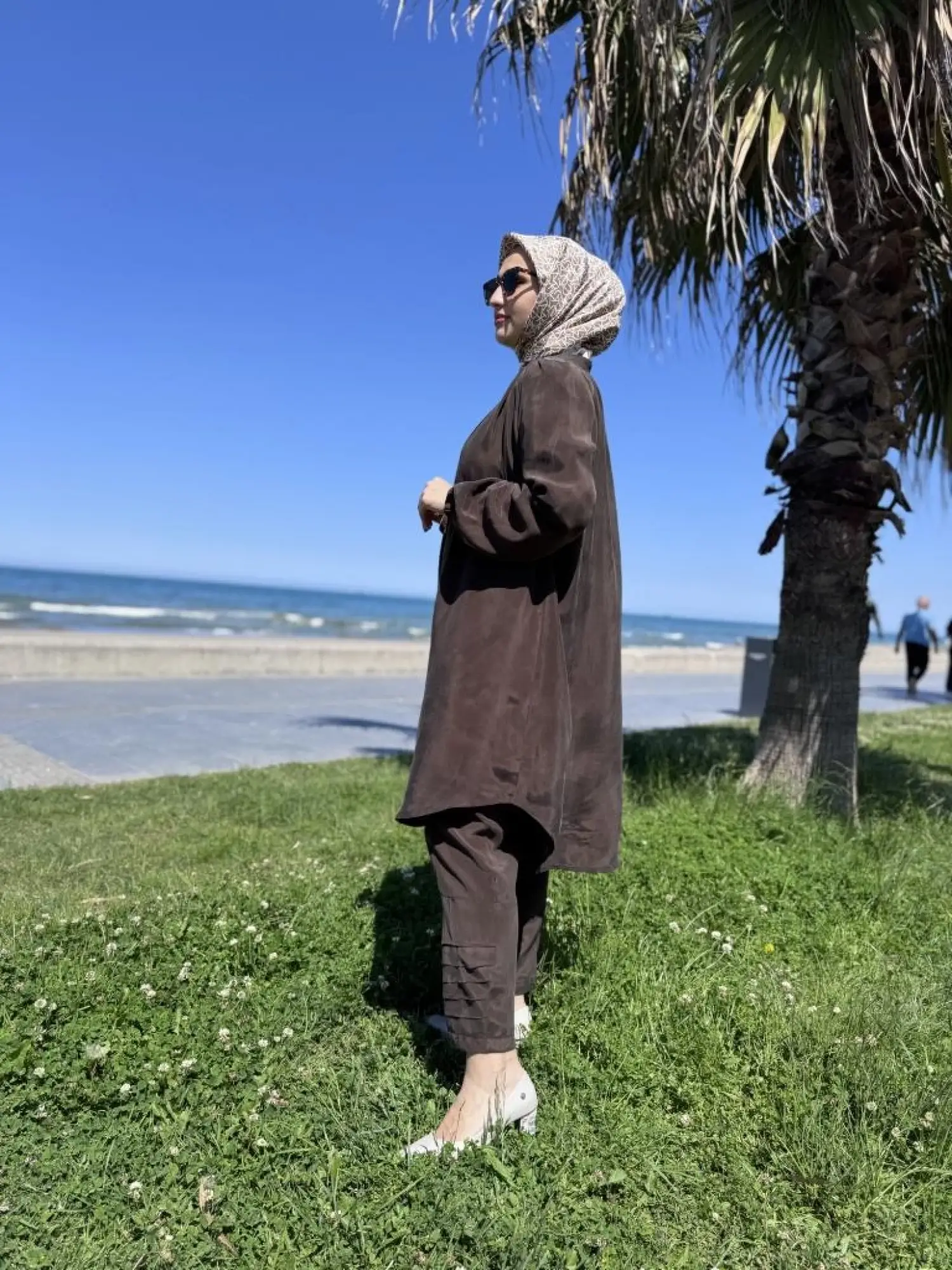 Misswhence Fermaur Kapamalı Cep Detaylı Cupra İpek Kap 37410