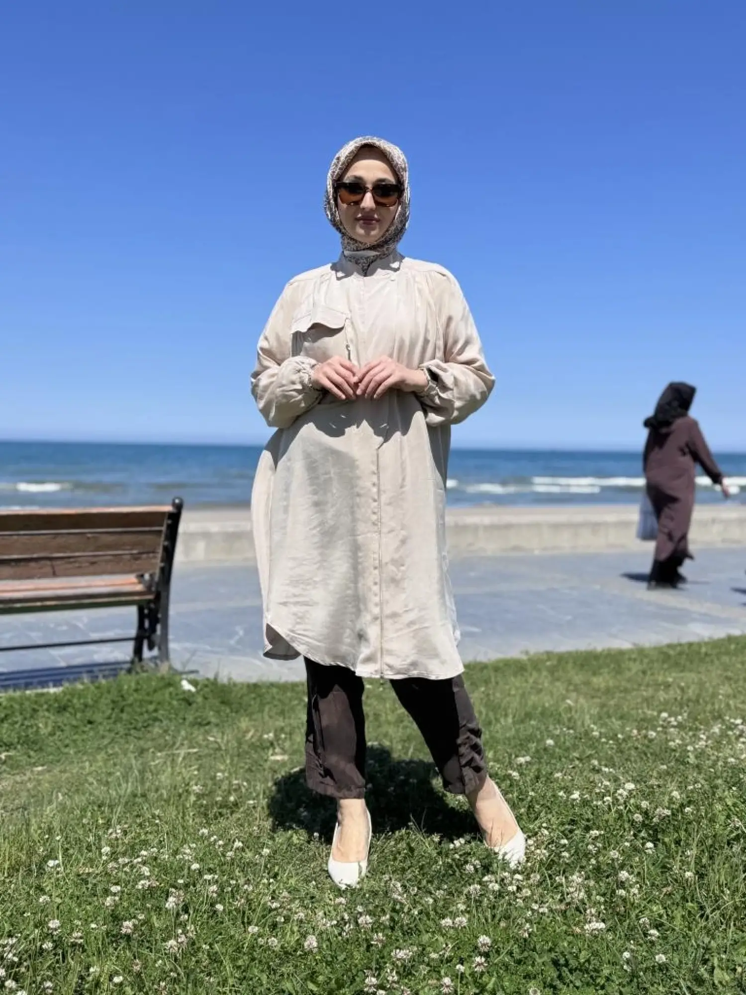 Misswhence Fermaur Kapamalı Cep Detaylı Cupra İpek Kap 37410