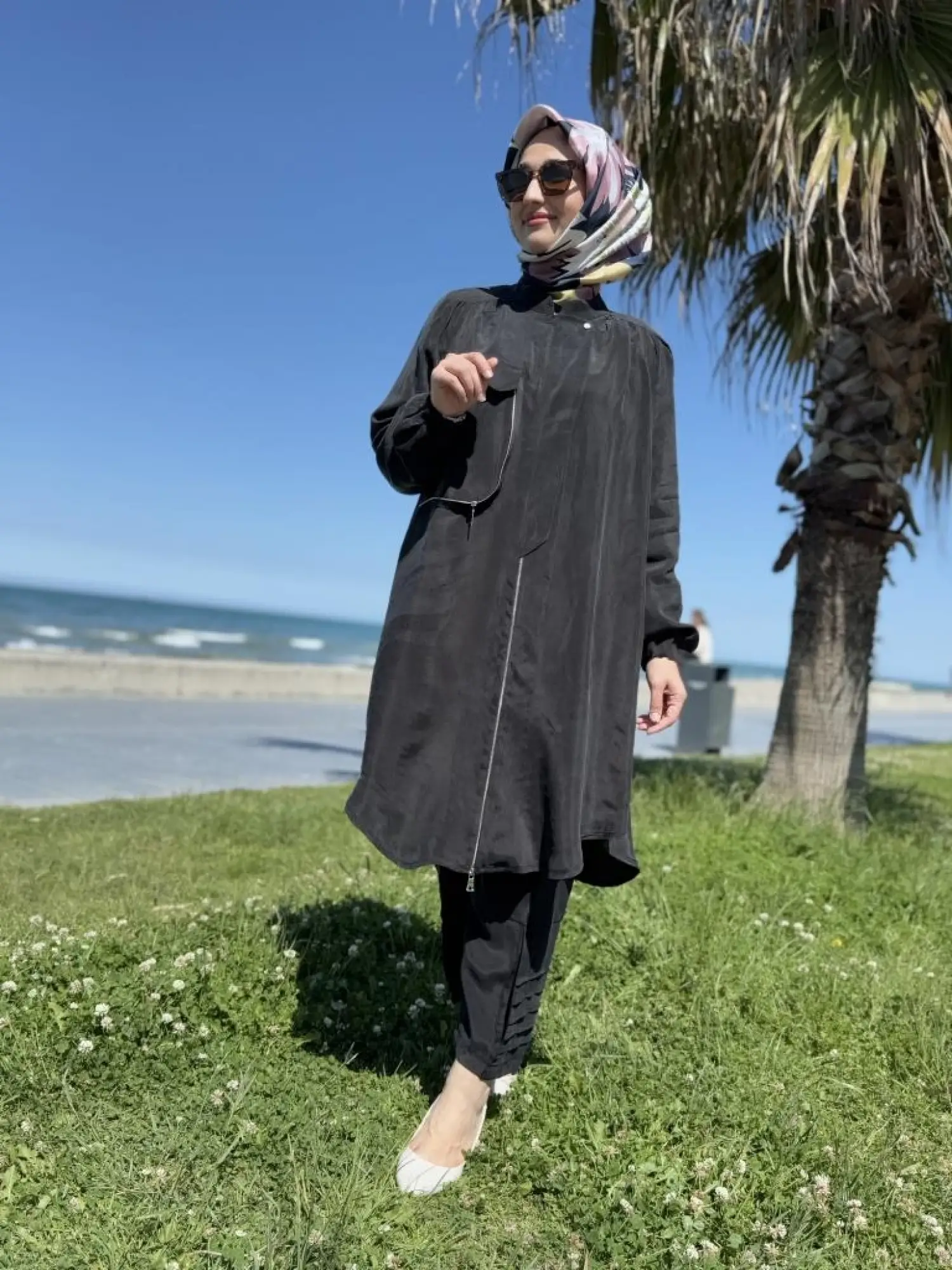 Misswhence Fermaur Kapamalı Cep Detaylı Cupra İpek Kap 37410