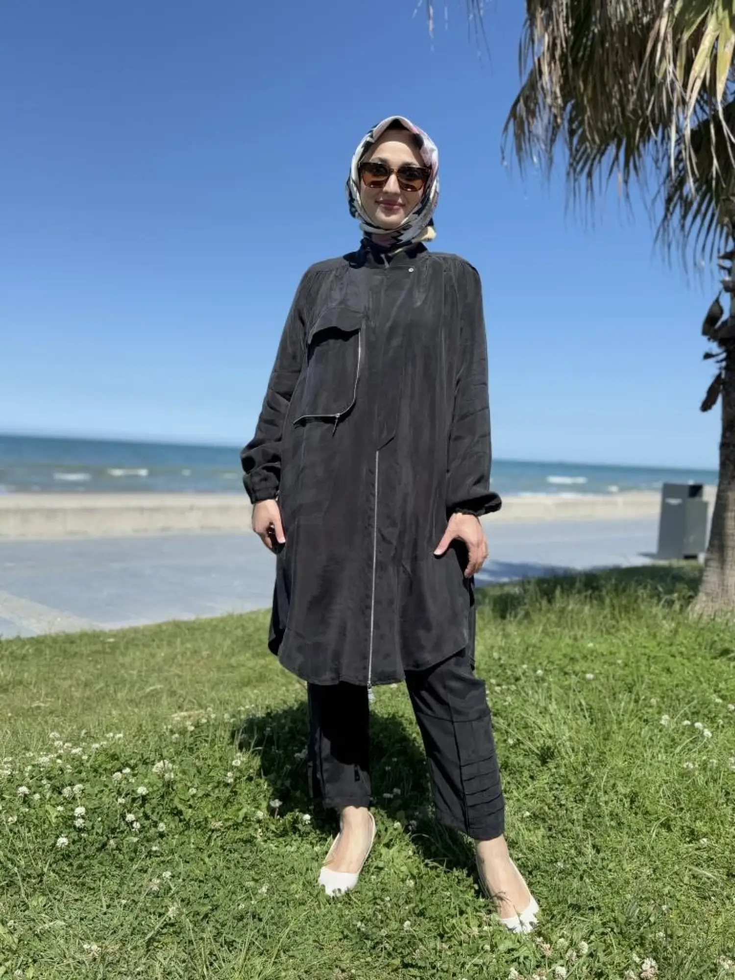 Misswhence Fermaur Kapamalı Cep Detaylı Cupra İpek Kap 37410