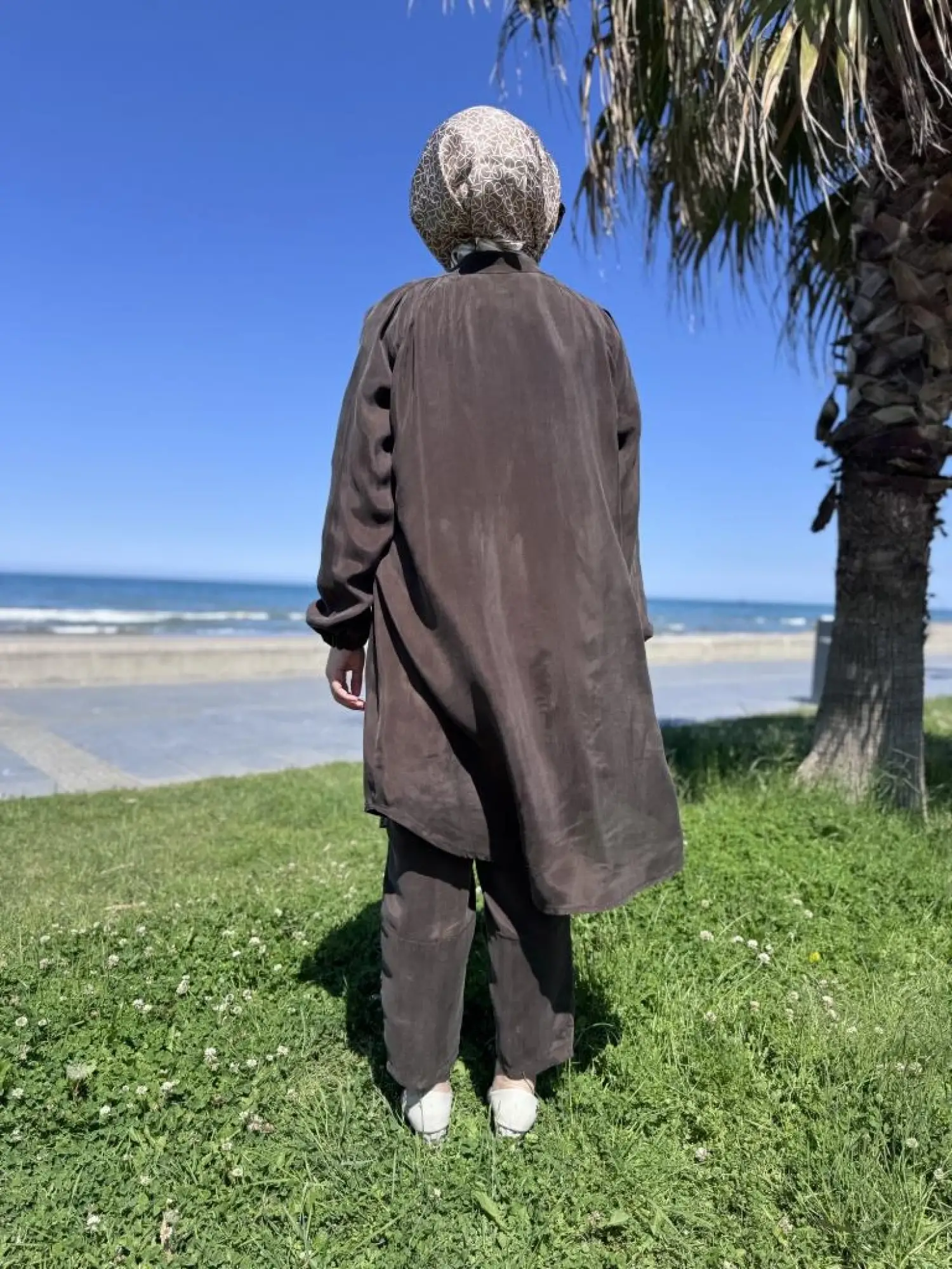 Misswhence Fermaur Kapamalı Cep Detaylı Cupra İpek Kap 37410