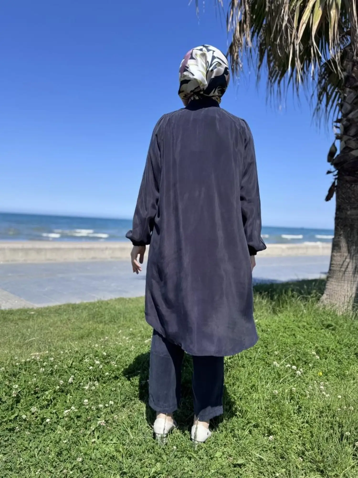 Misswhence Fermaur Kapamalı Cep Detaylı Cupra İpek Kap 37410