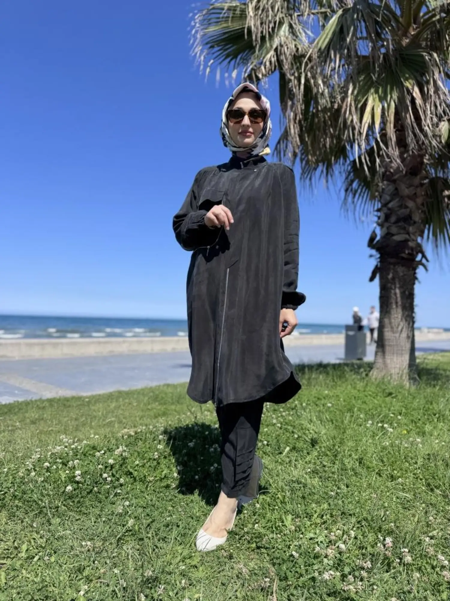 Misswhence Fermaur Kapamalı Cep Detaylı Cupra İpek Kap 37410