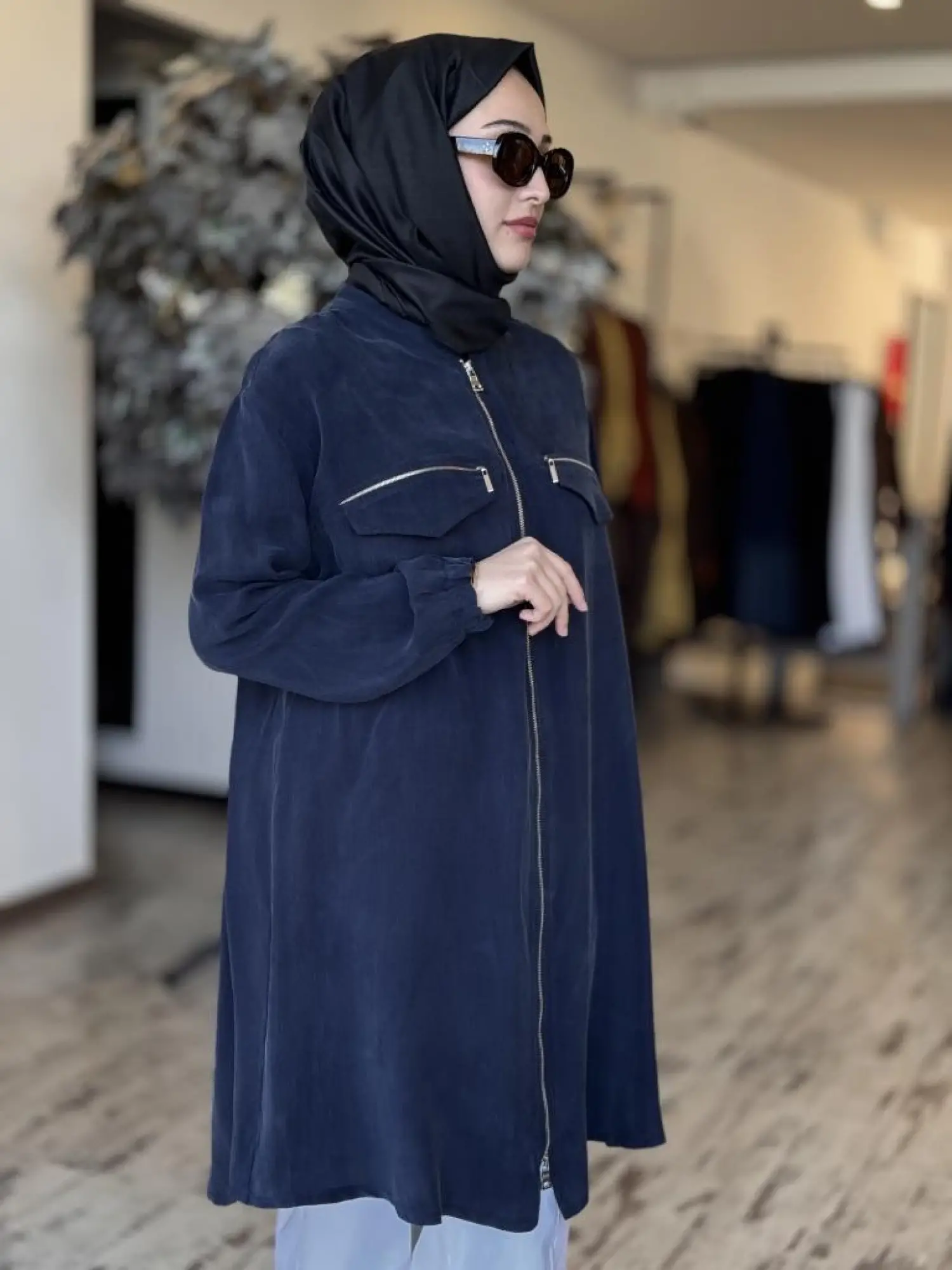 Misswhence Fermuar Detaylı Cupra Kap 37402