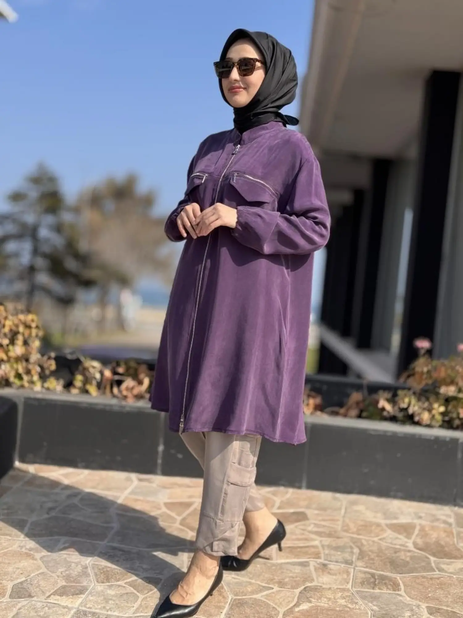 Misswhence Fermuar Detaylı Cupra Kap 37402