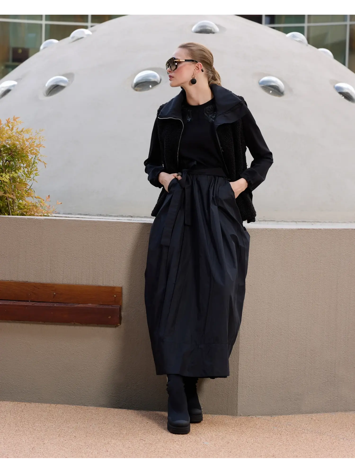 Misswhence Fermuar Detaylı Teddy Yelek 38701