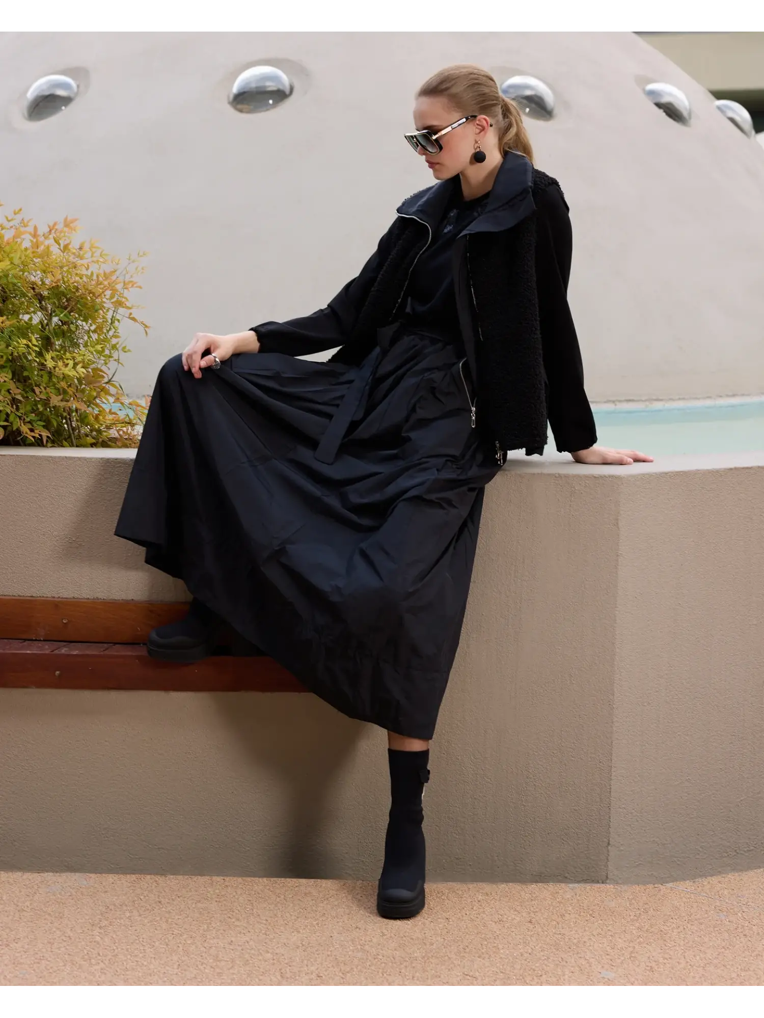 Misswhence Fermuar Detaylı Teddy Yelek 38701