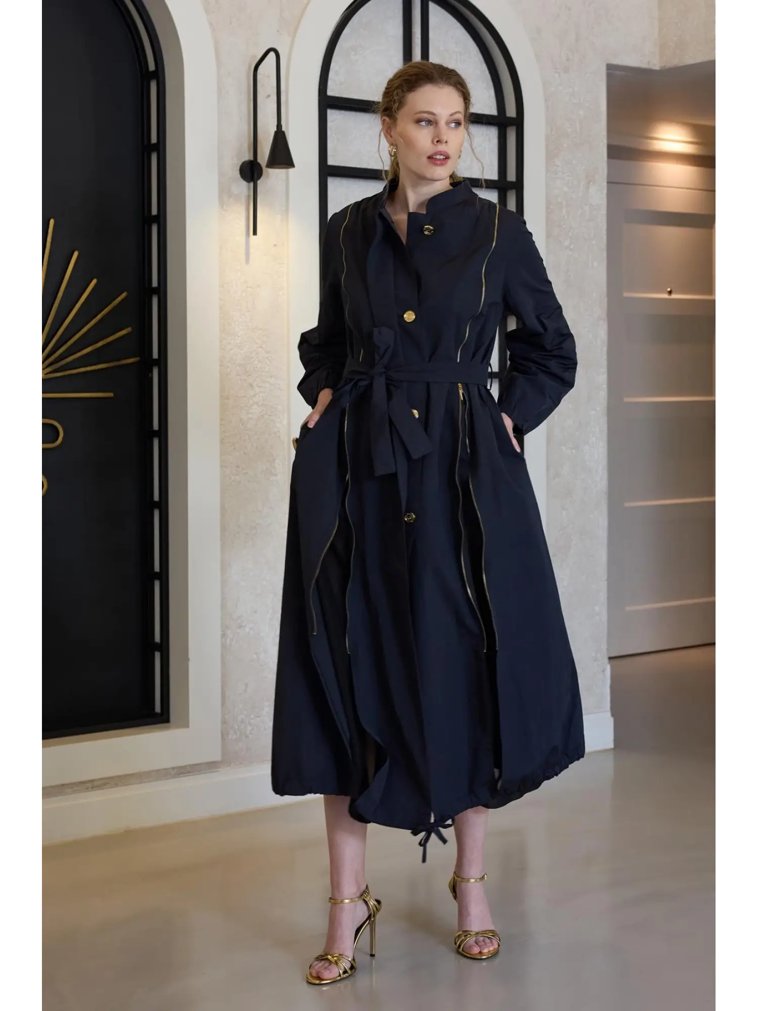 Misswhence Fermuar Detaylı Trenchkot 35503